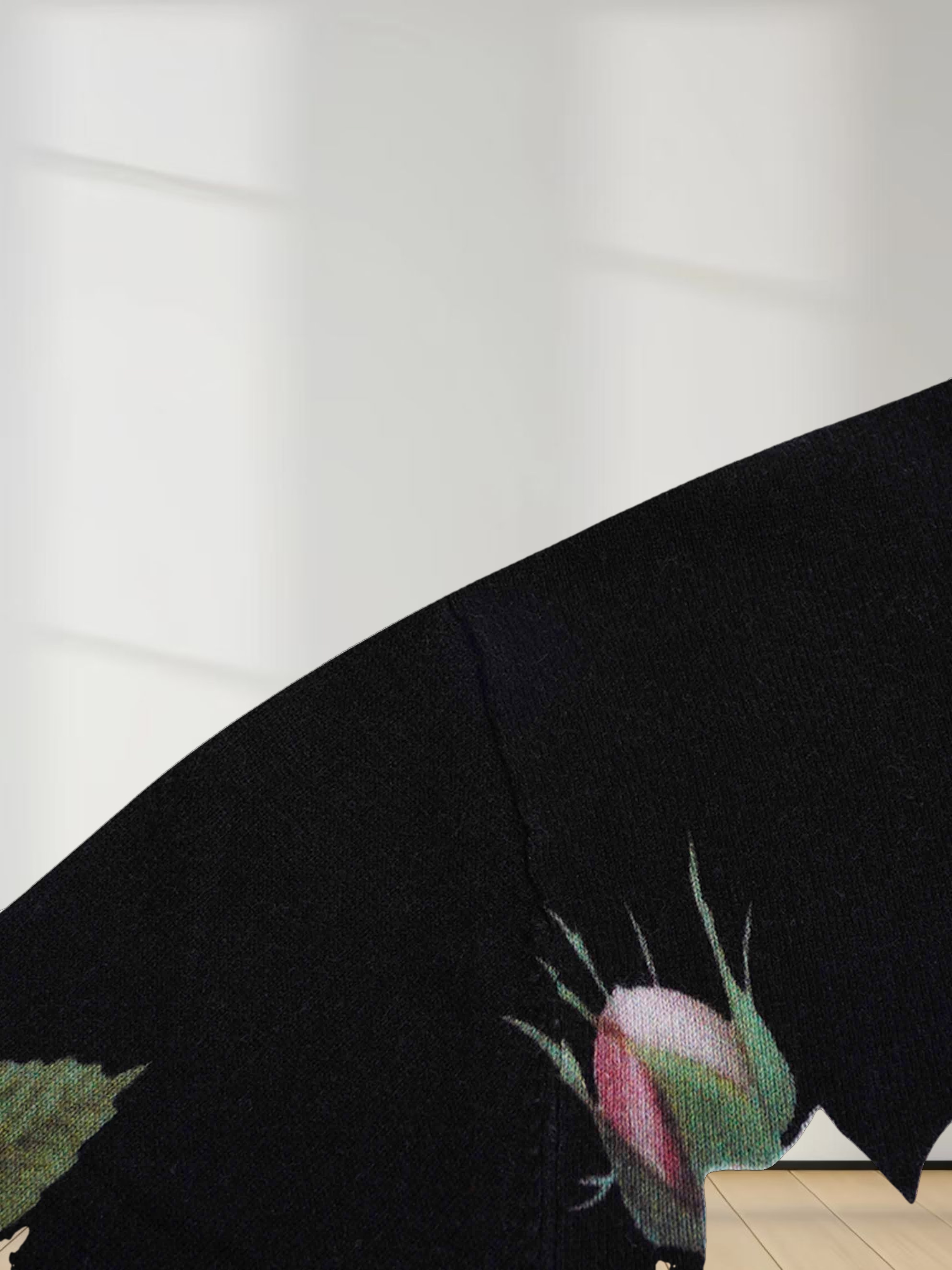 Printed Sweater-Oversized Floral