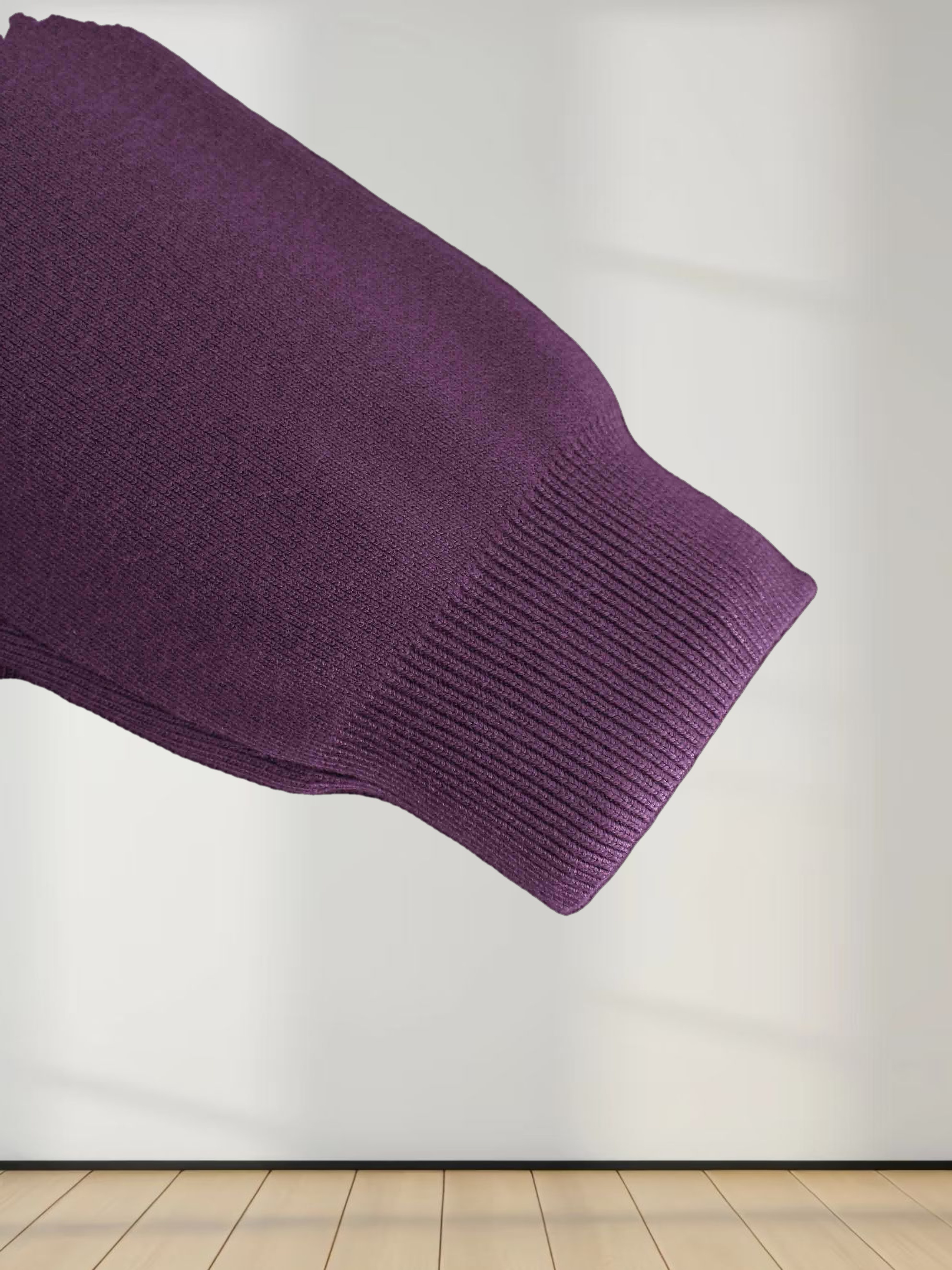 Oversized Soft Knit Sweater-Eggplant