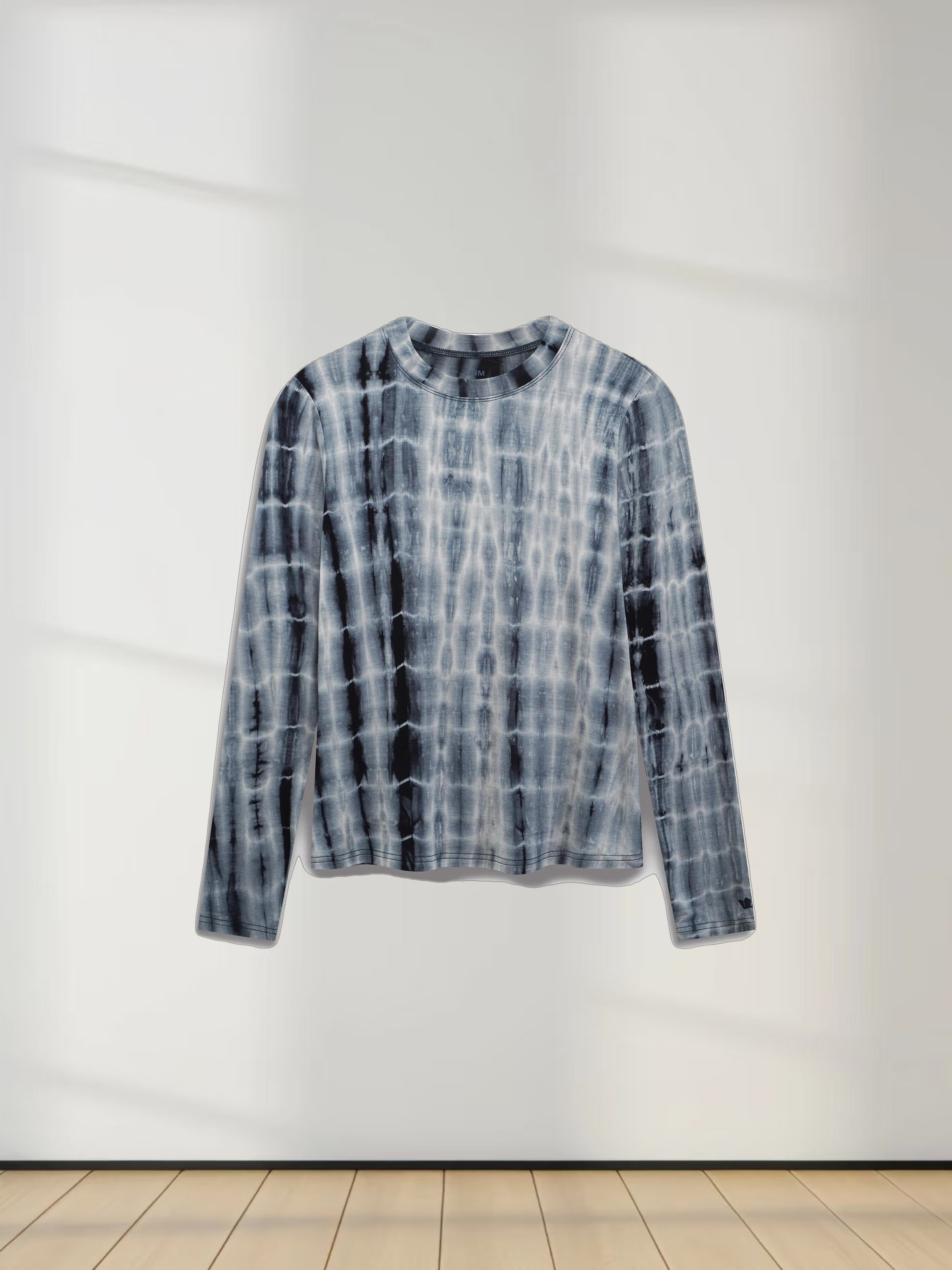 Tie Dye Crew Neck T-Shirt-Blue