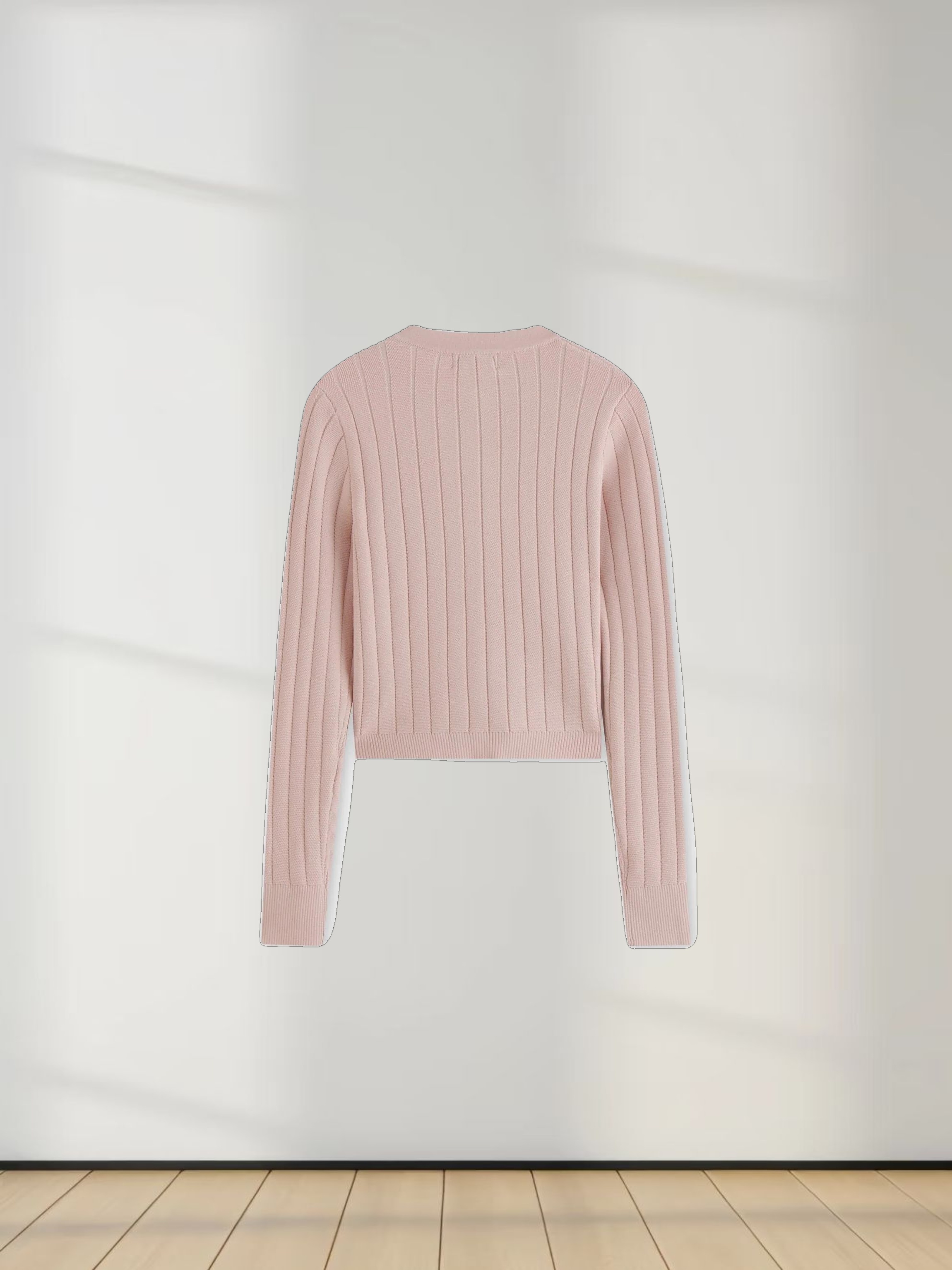 Silky Knit Cropped Cardigan-Tan