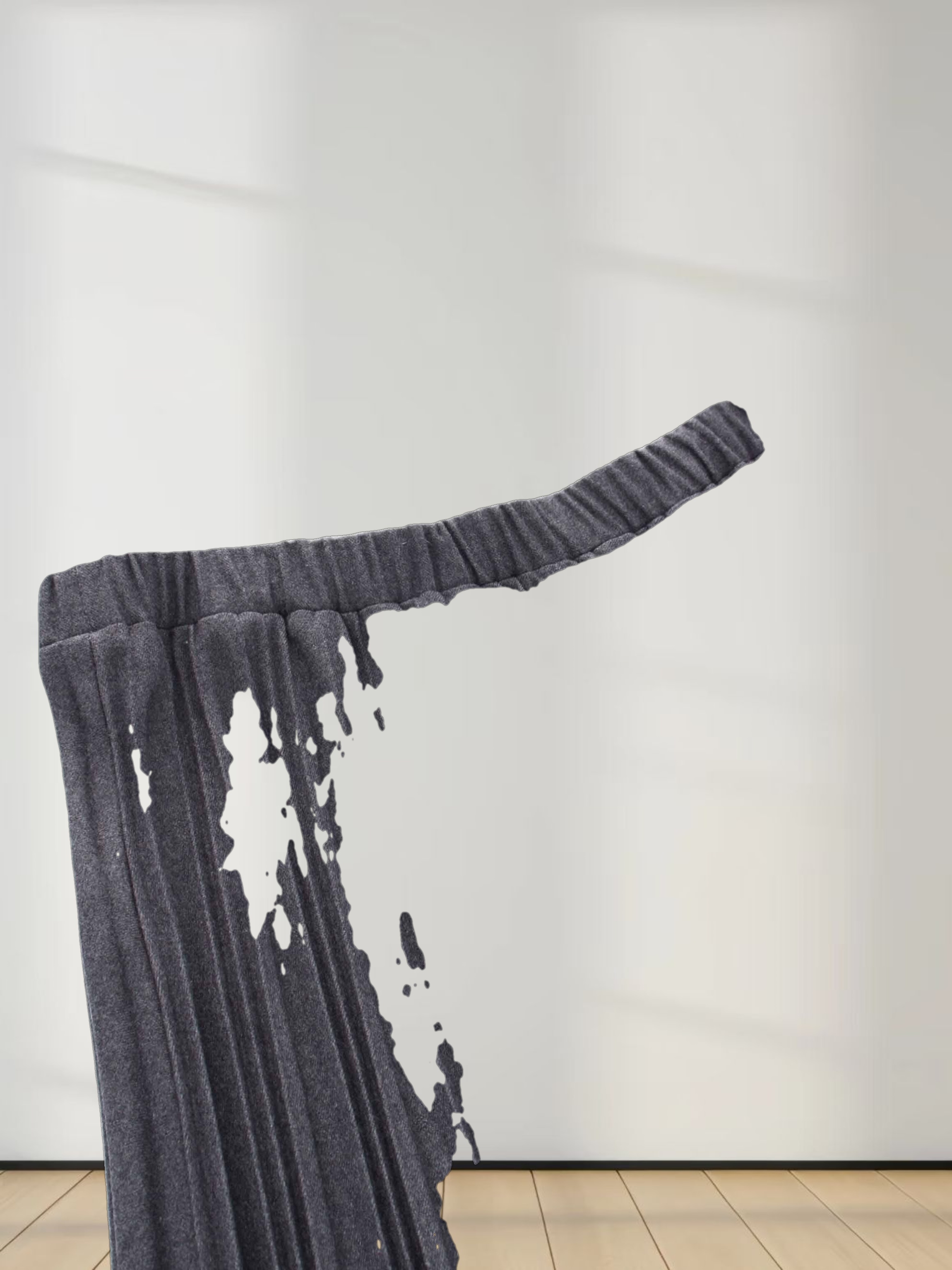 Wool Blend Pleated Skirt 25.5