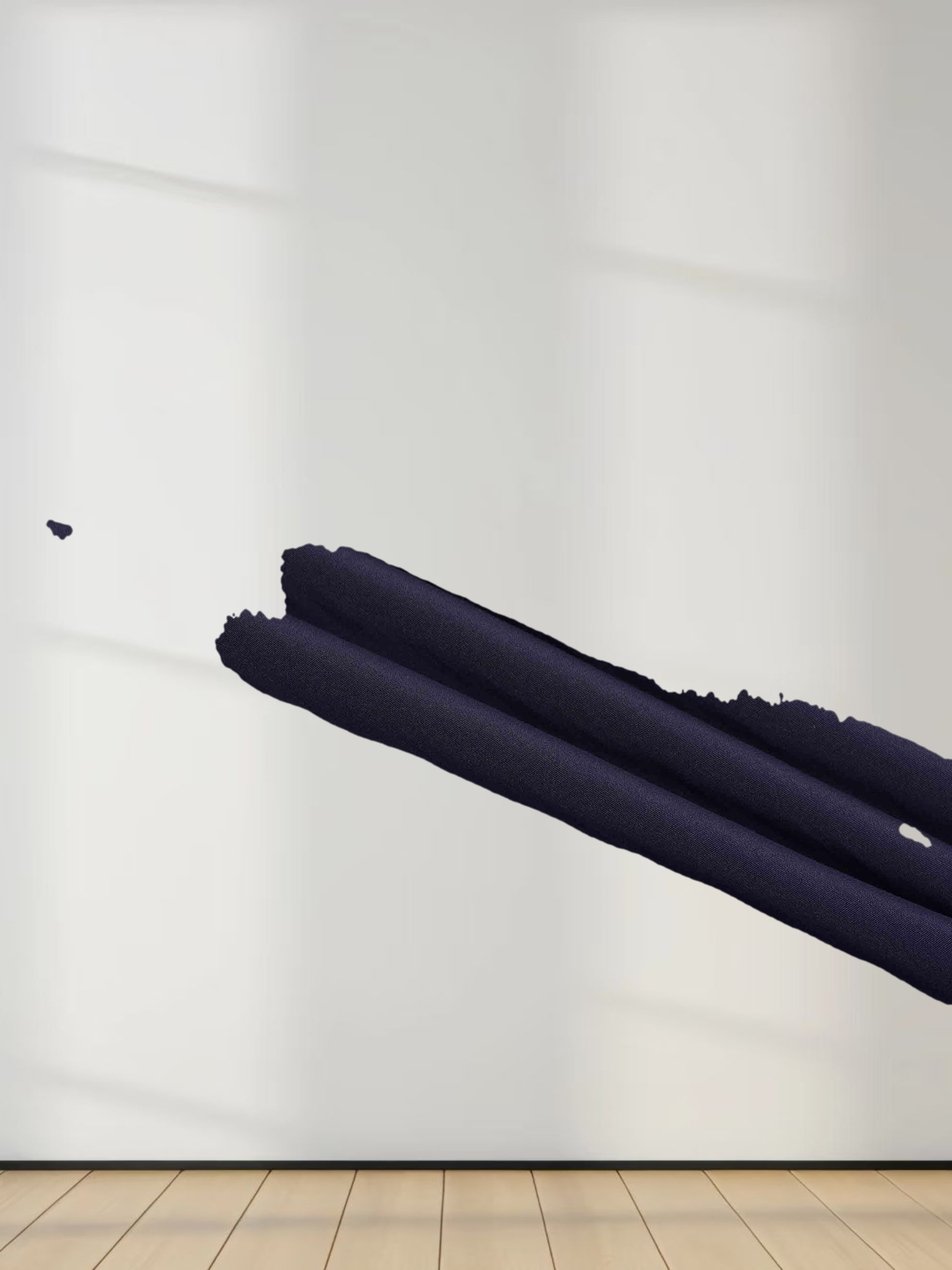 DRAWSTRING RUFFLE SKIRT-NAVY