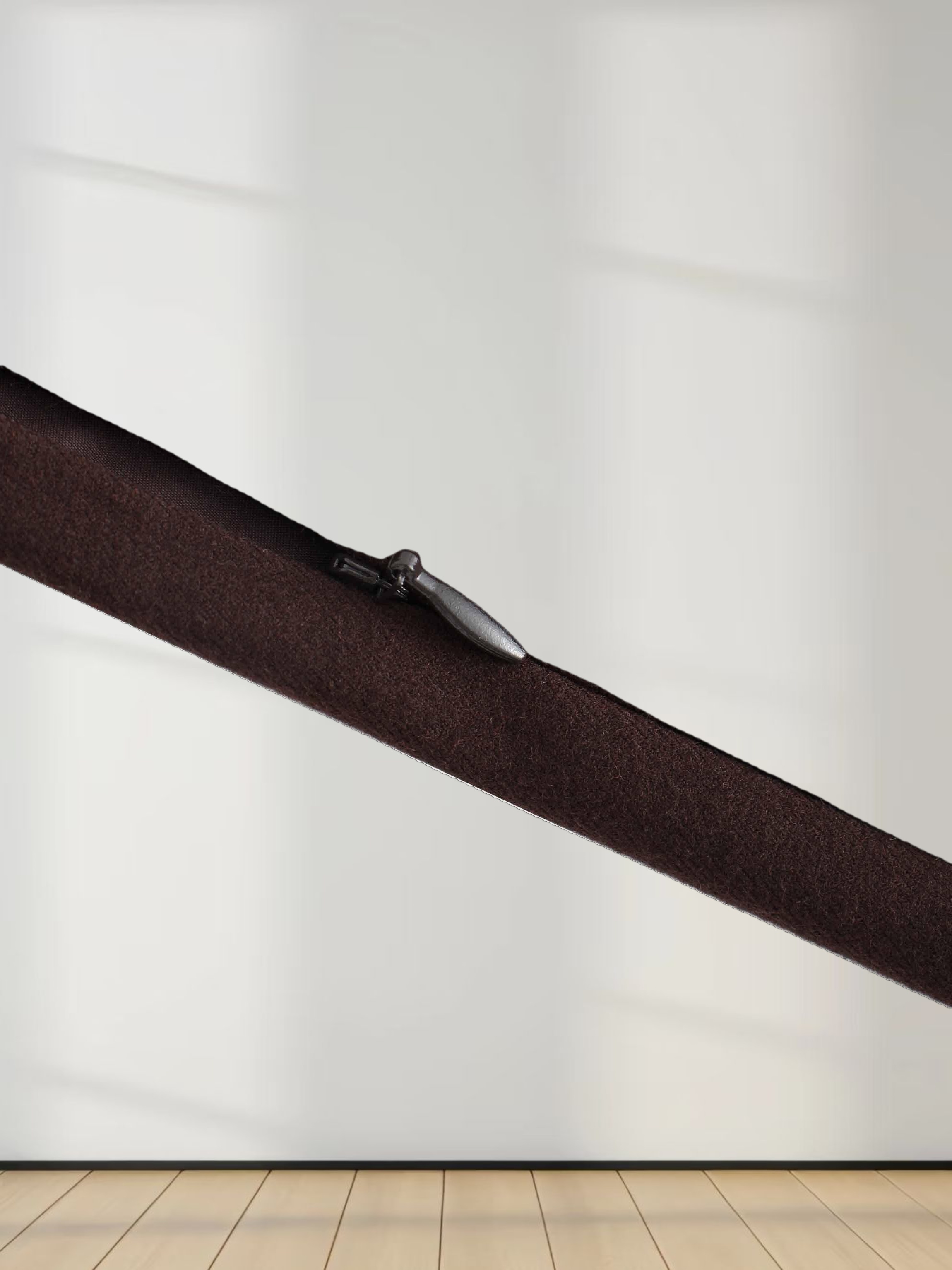 Basic A-Line Seamed Maxi Skirt-Brown