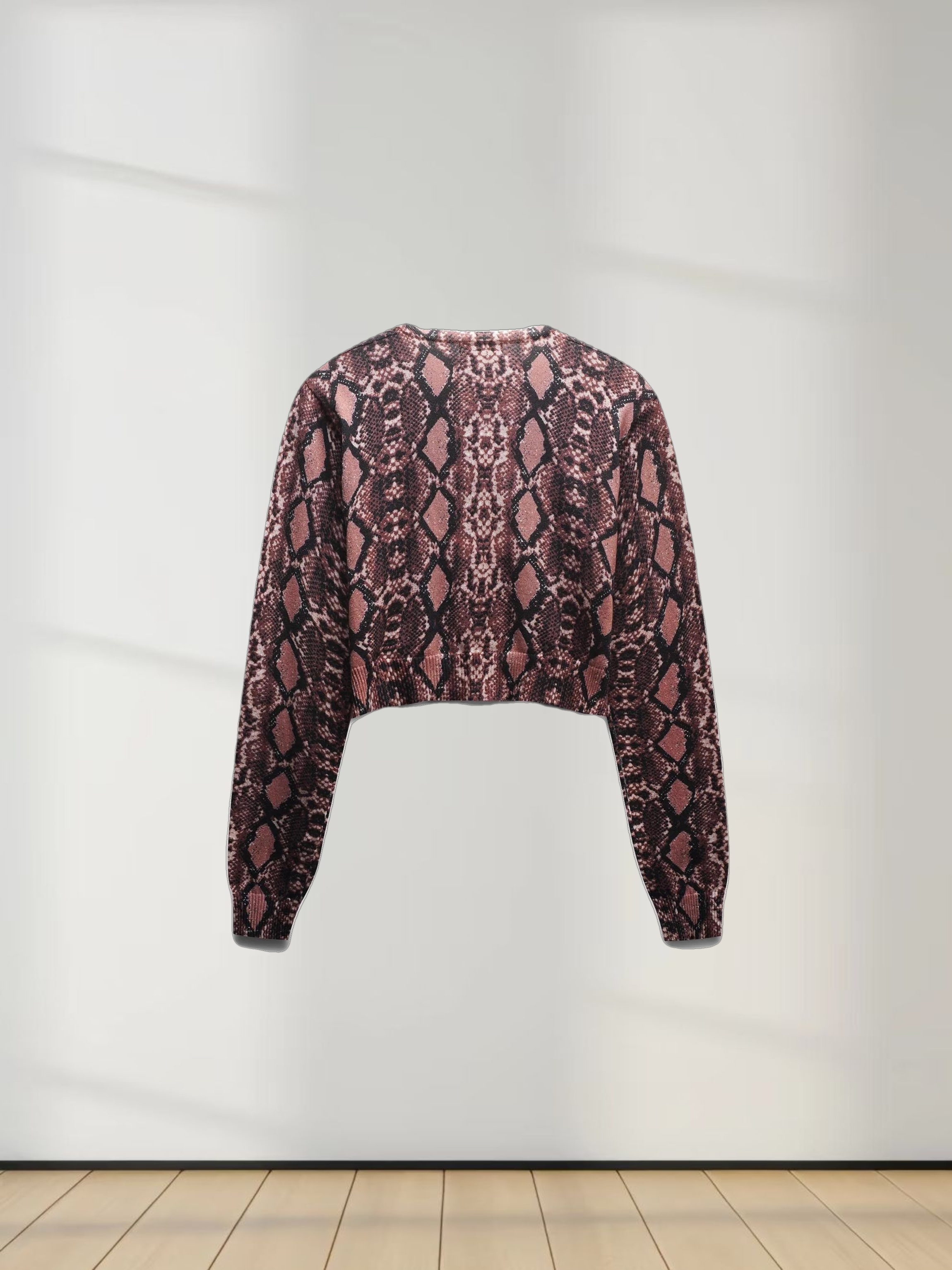 Printed Cardigan-Snakeskin