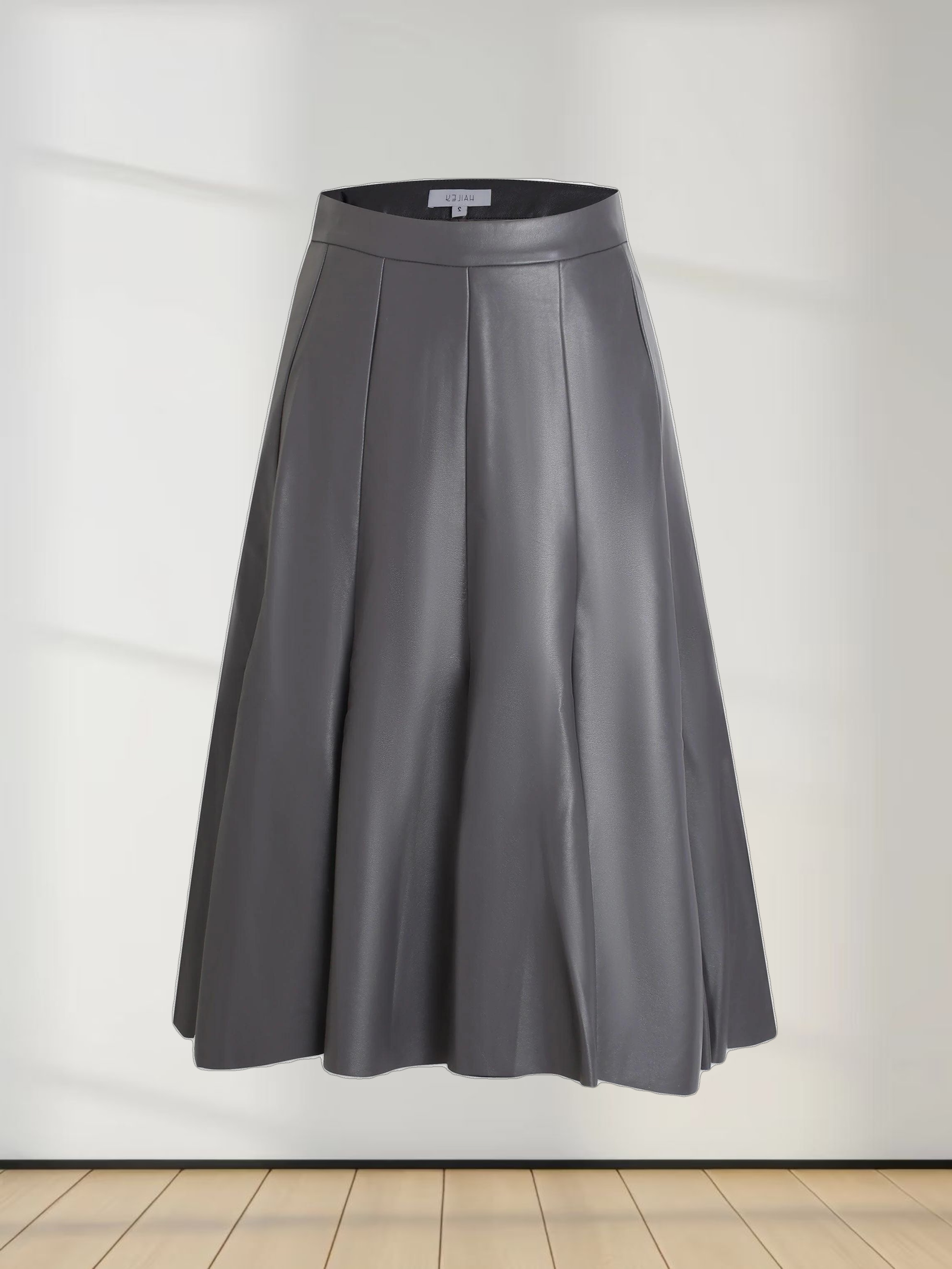 Flare Leather Skirt 27