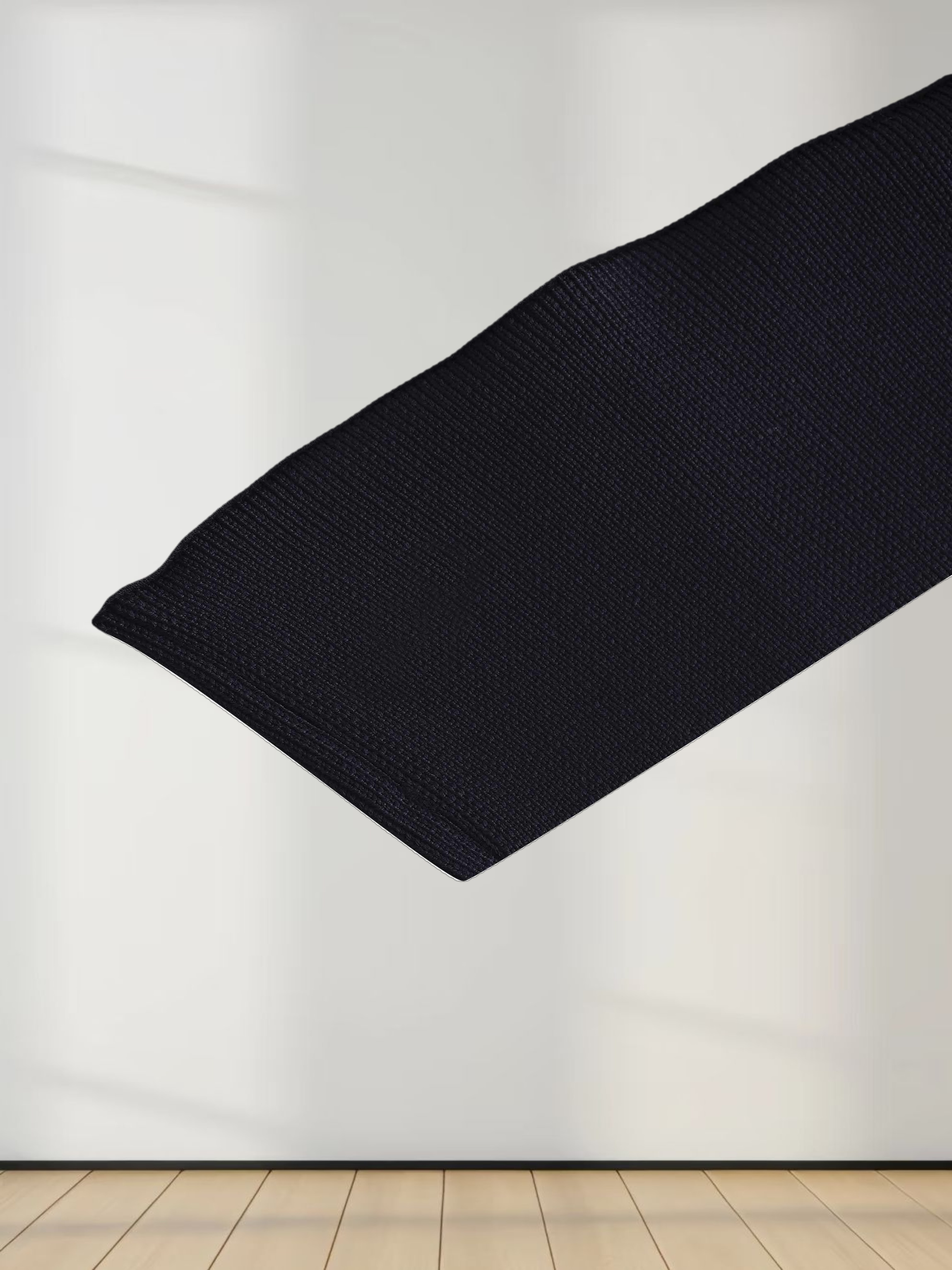 Sweatshirt Crop Vest-Black