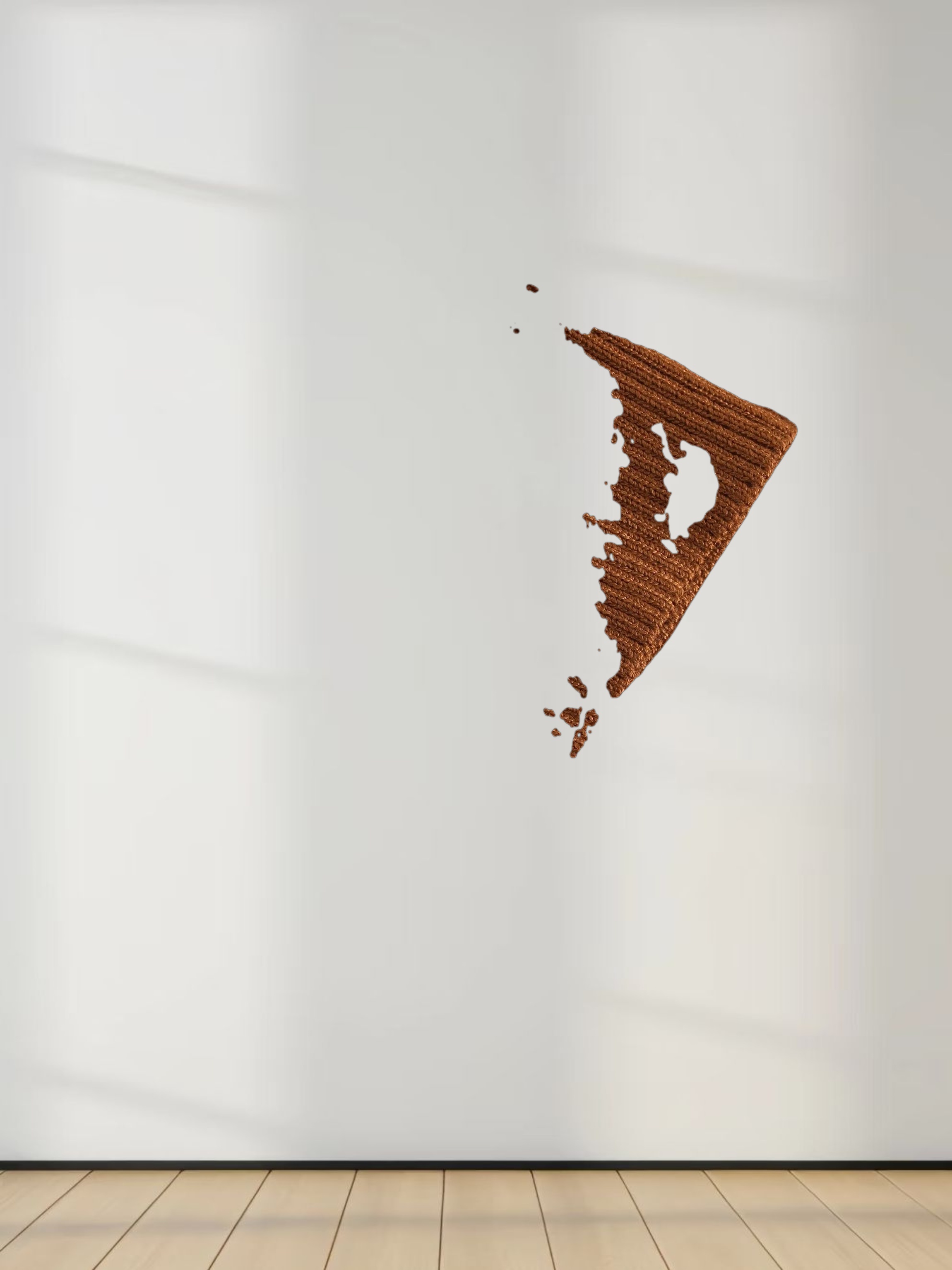 Basic Crew Sweater 3Q-Brown