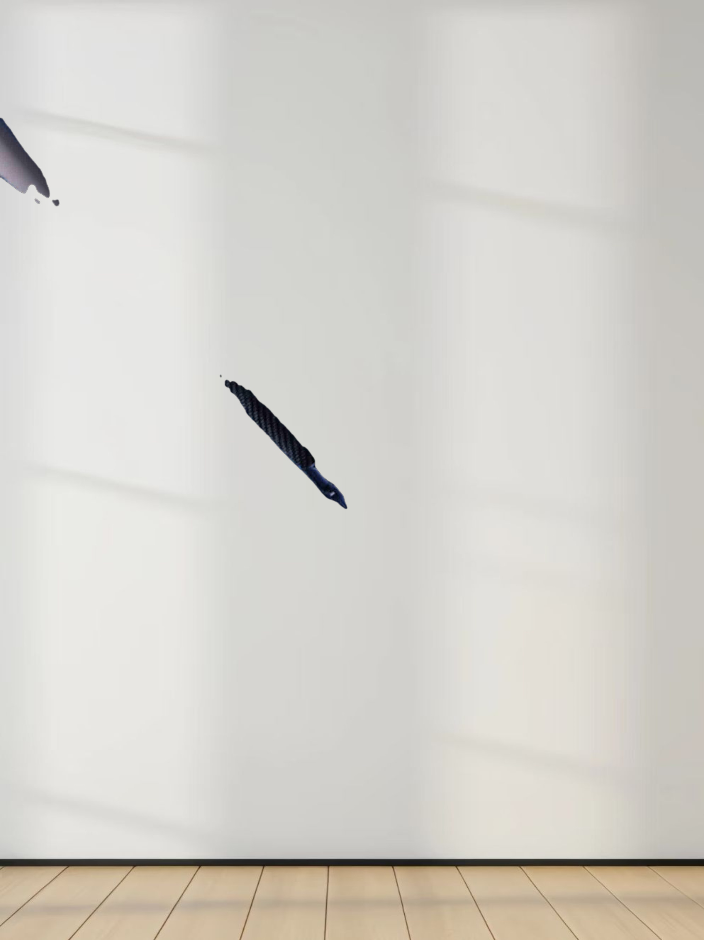 High Waisted V Neck Denim Jumper-Blue