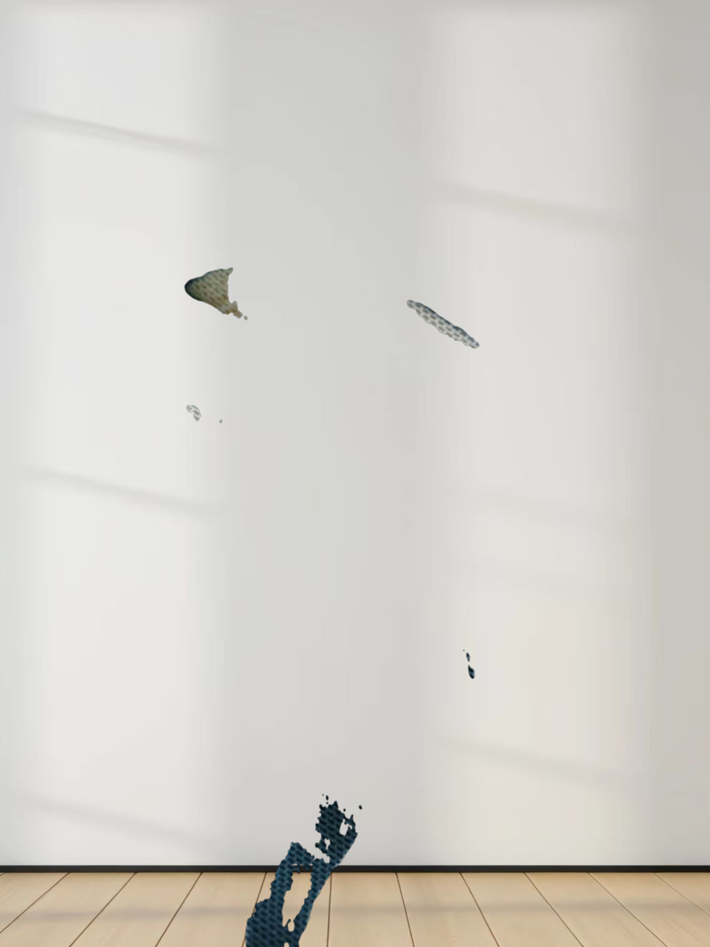 Waist Yoke Dress-Mesh Turquoise Floral