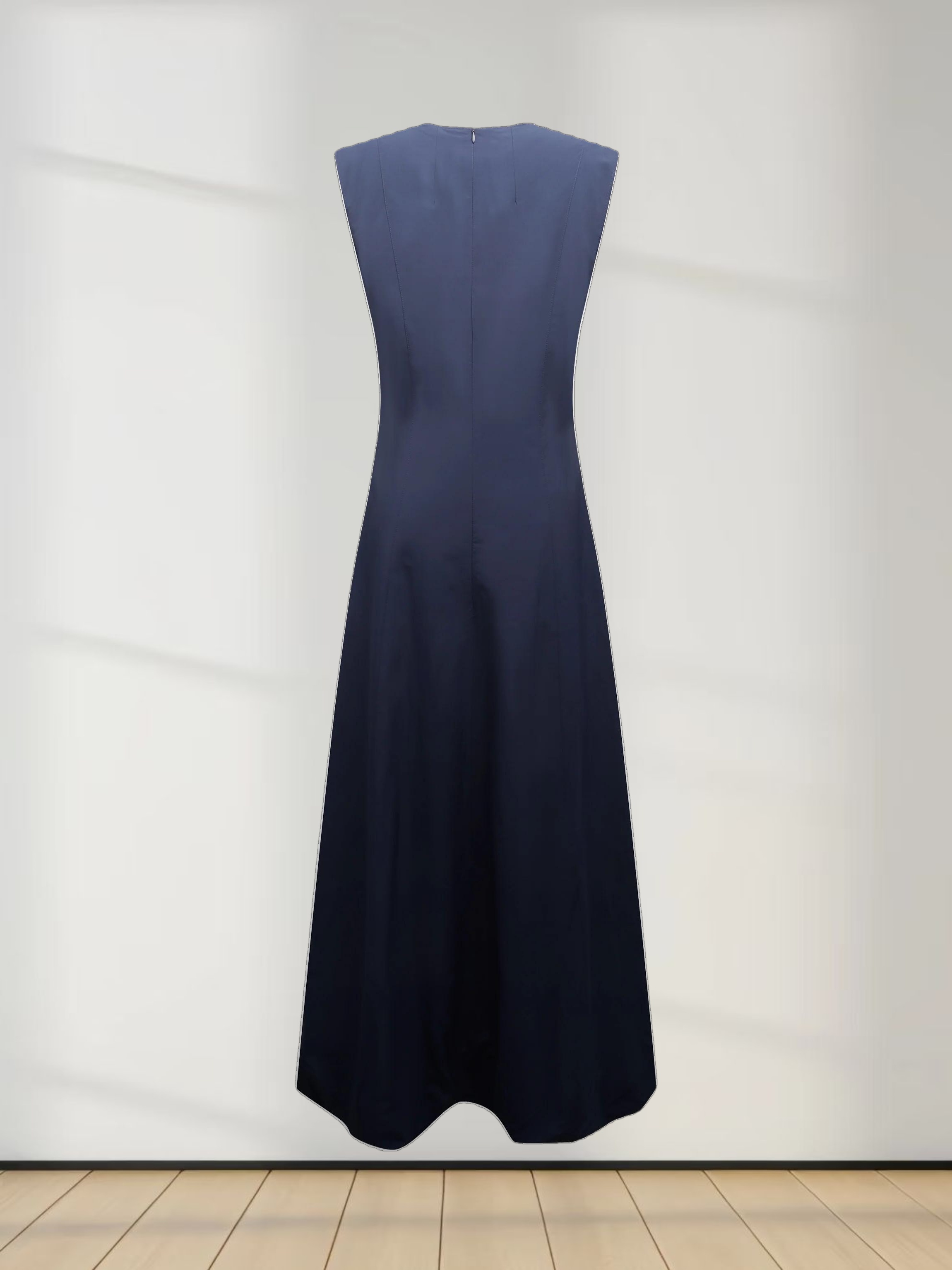 Taffeta Bubble Jumper-Navy