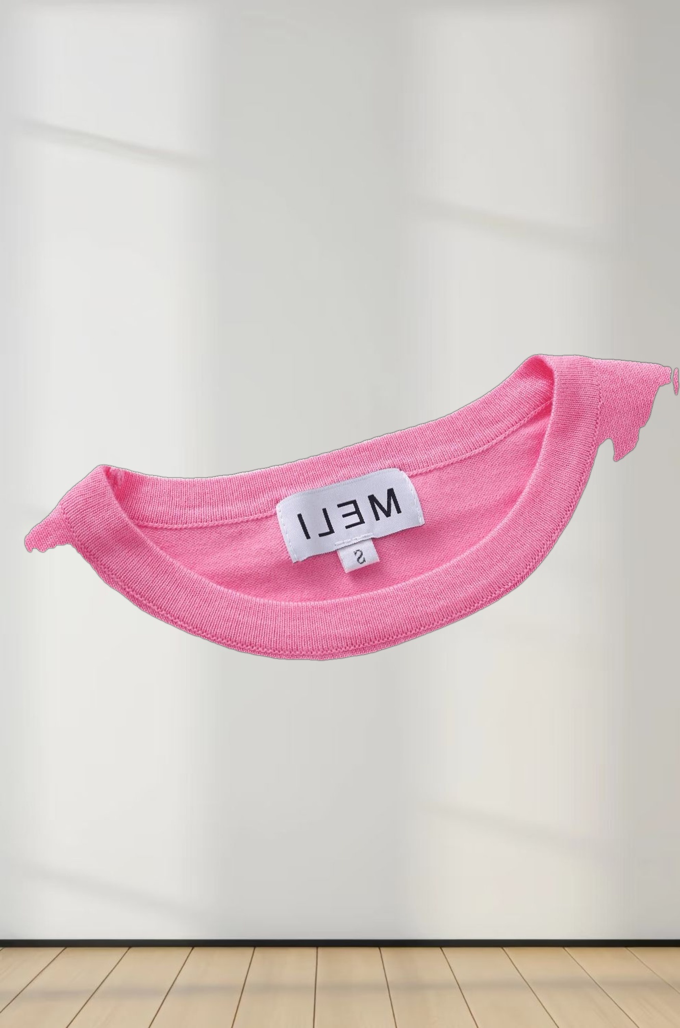 Basic Crew Sweater 3Q-Pink