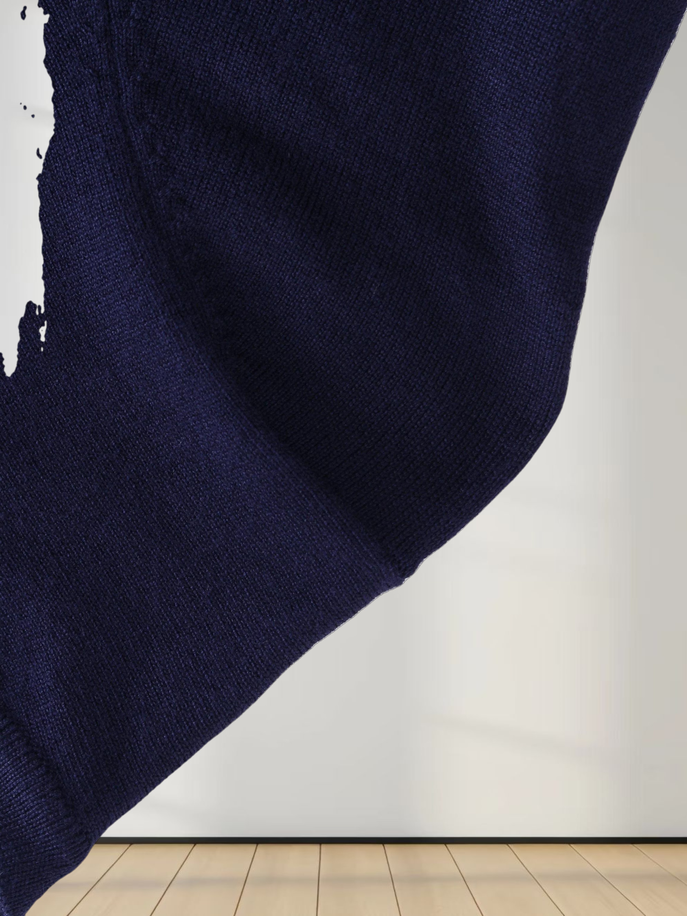 Basic Crew Sweater 3Q-Dark Navy