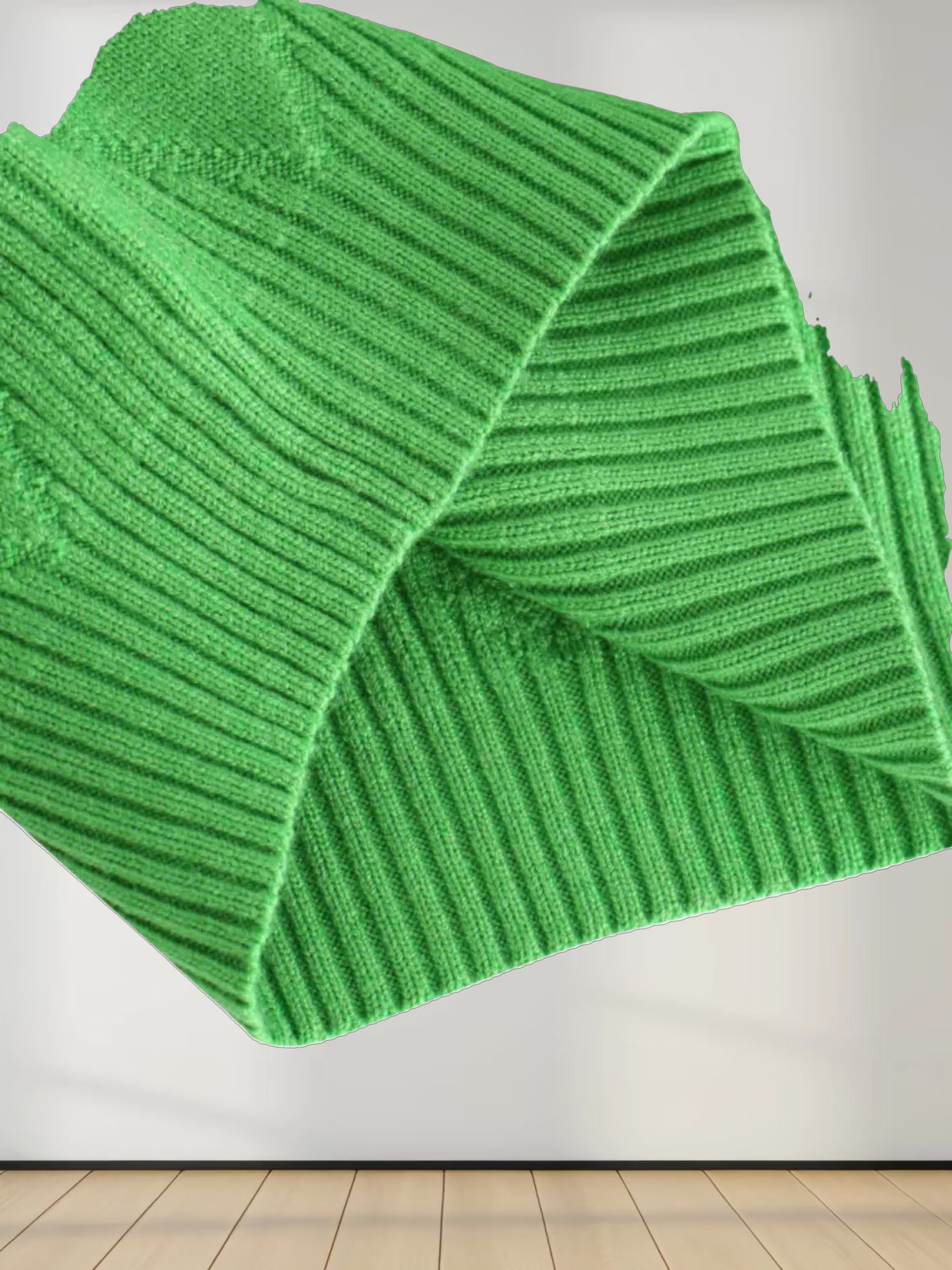 Oversized Diamond Detail Sweater-Kelley Green