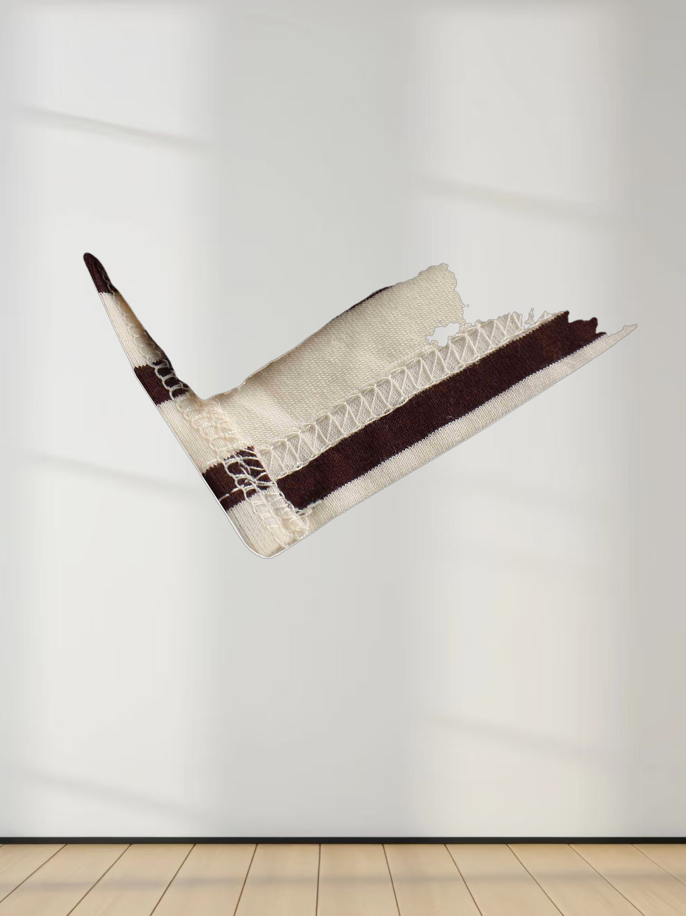 Crown Embossed T-Shirt-Brown/Ivory