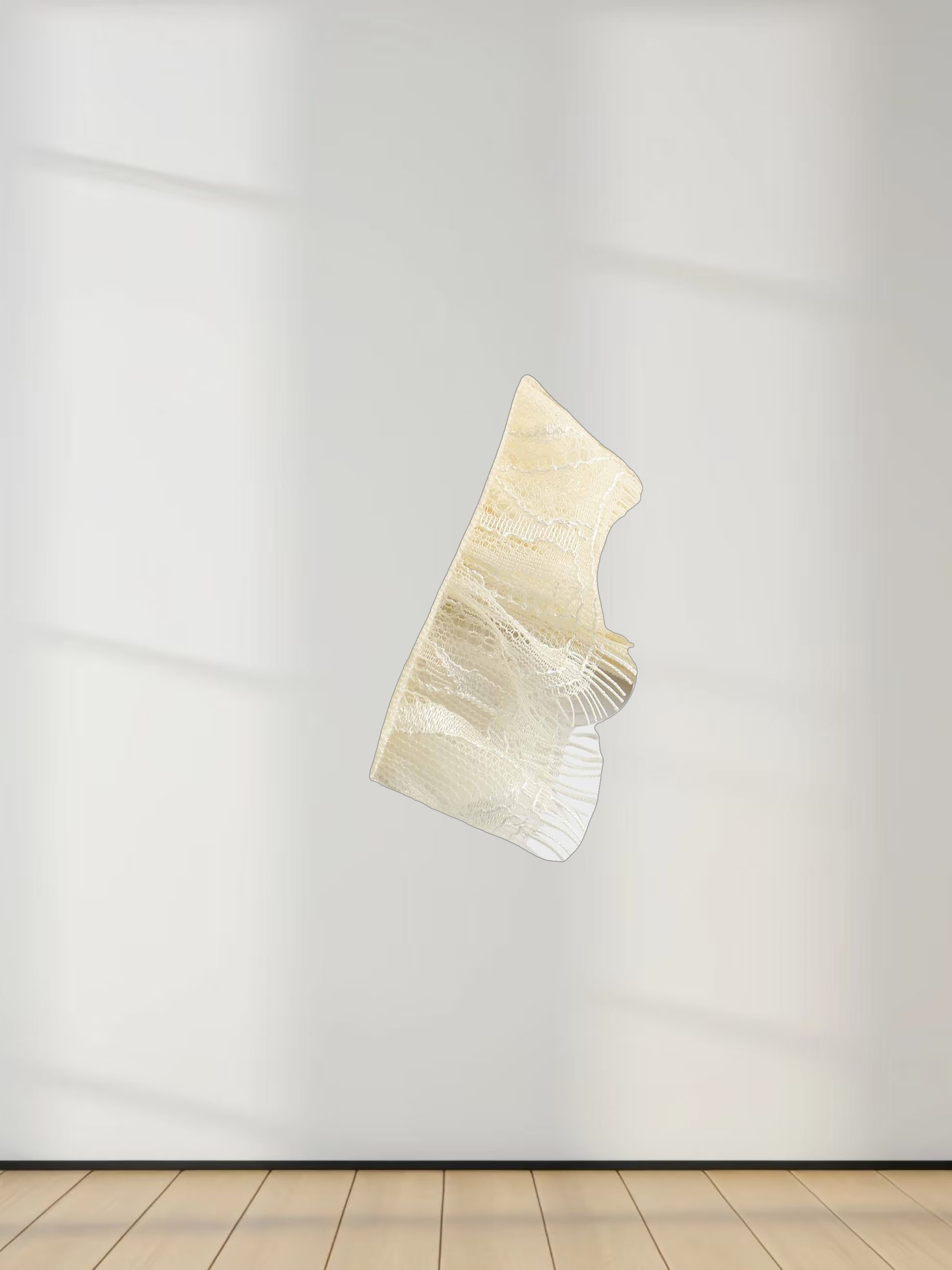 Lace Trimmed Sweater-Cream