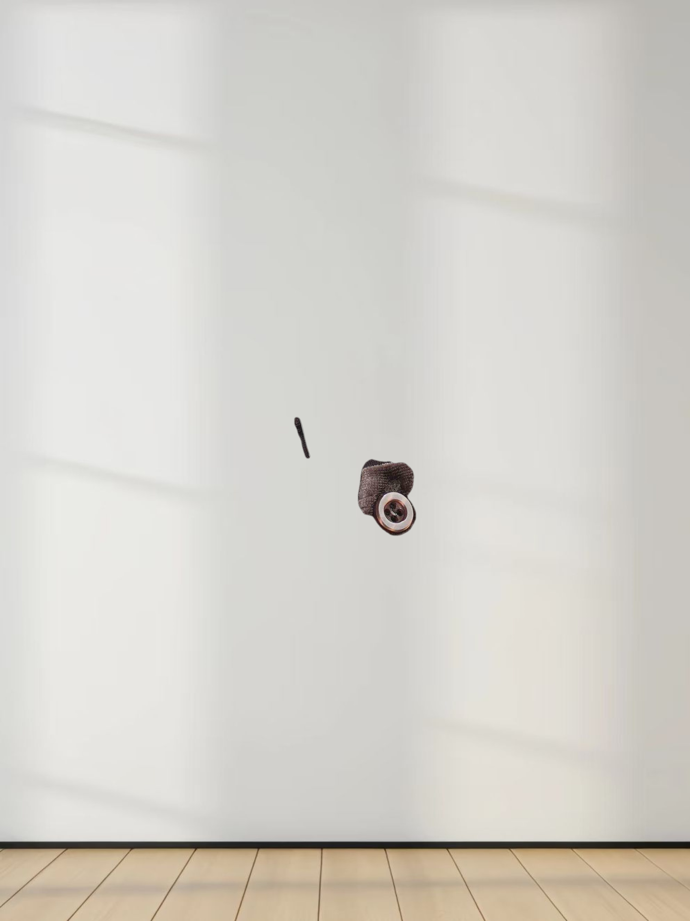 Velour Button Down Crew Cardigan-Brown