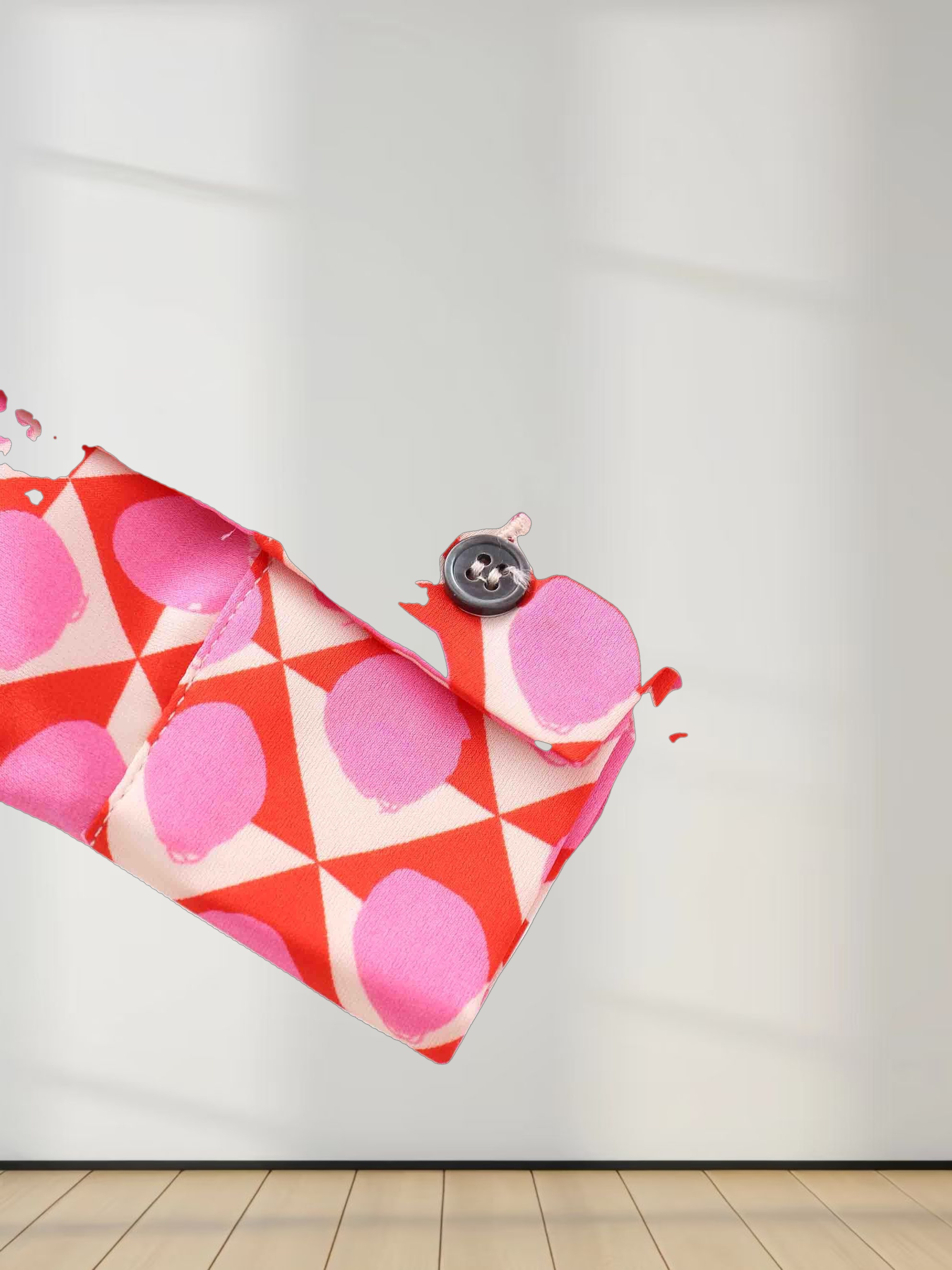 Long Shirtdress-Geo Pink