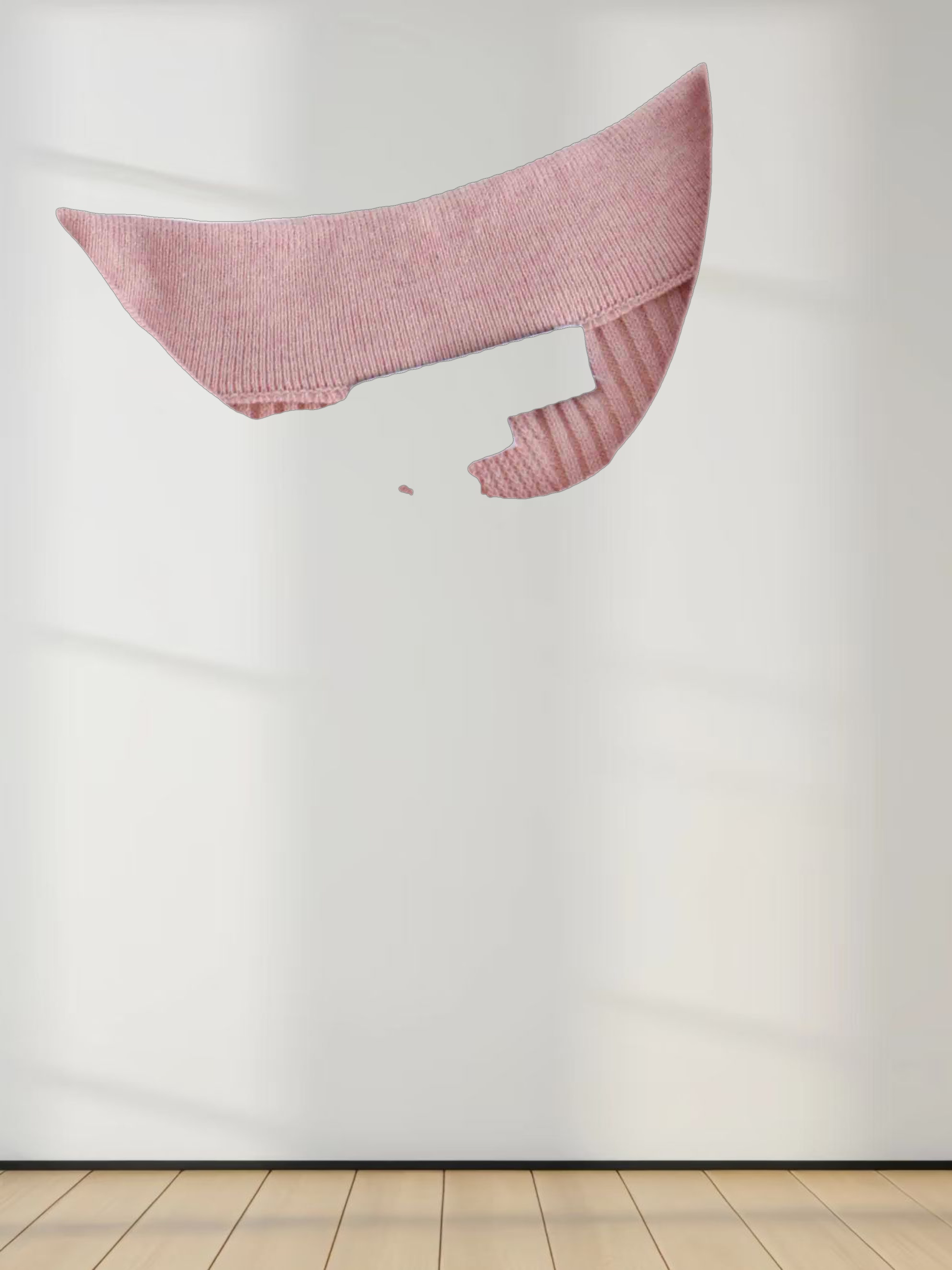 Center Design Sweater-Heathered Pink