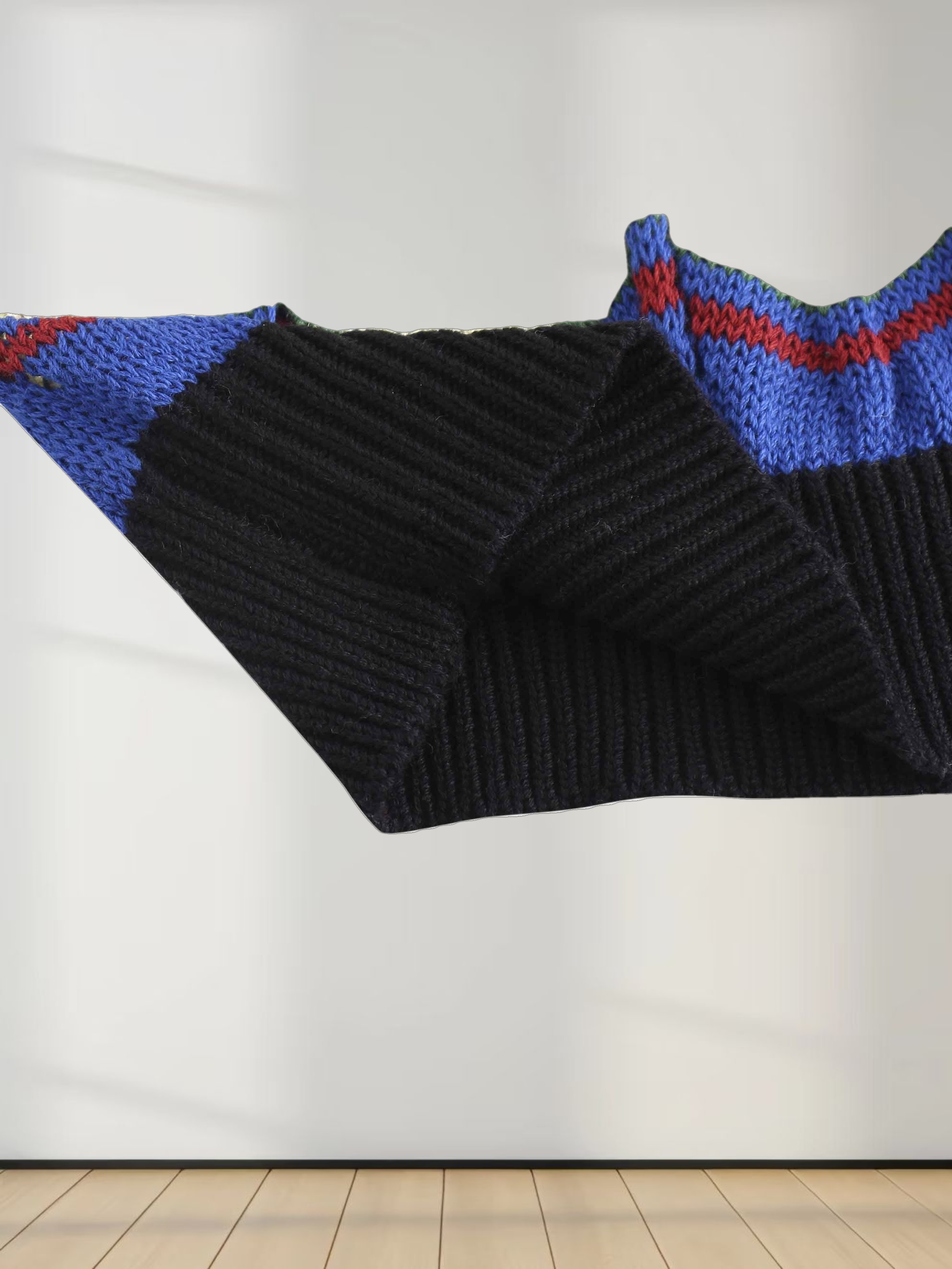 Crochet Wave Sweater-Multi