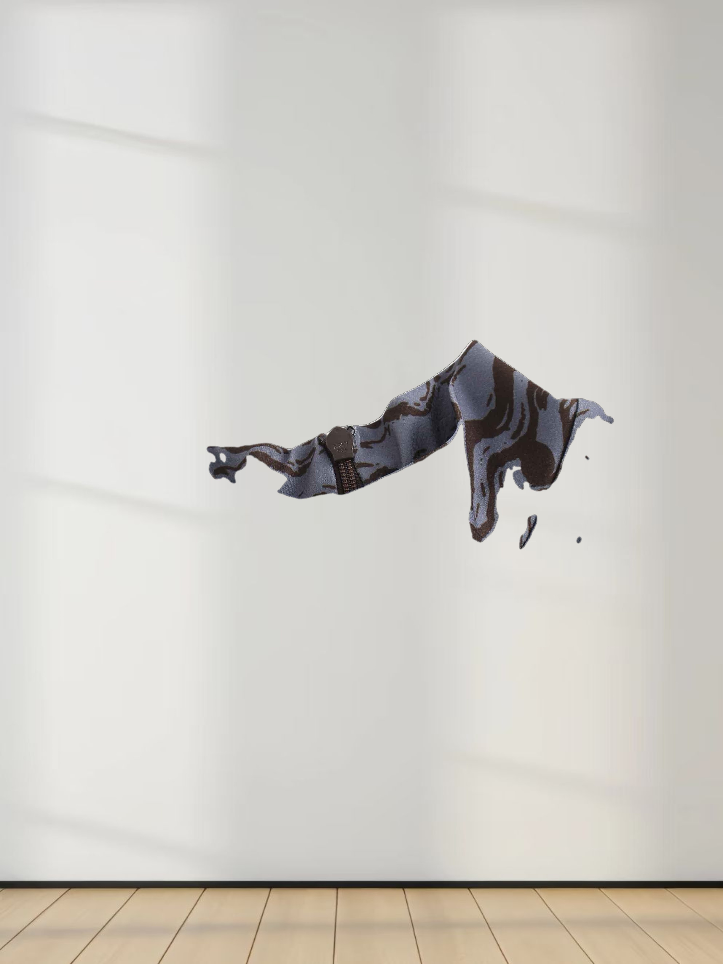 Pleat Bottom Stretch Maxi Dress-Grey/Brown