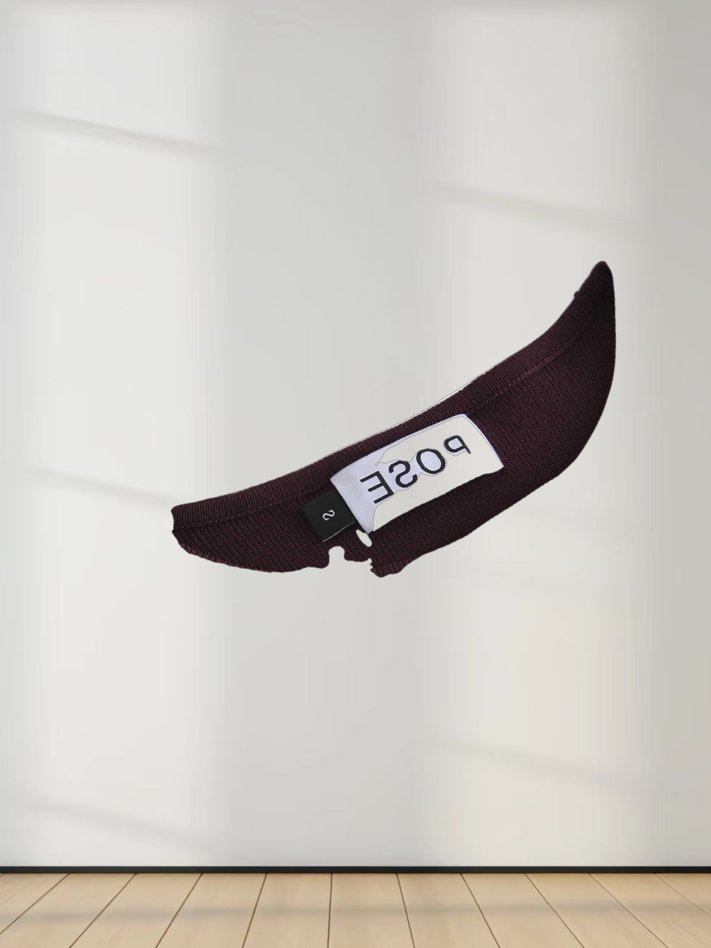 High Cuff Sweater-Burgundy