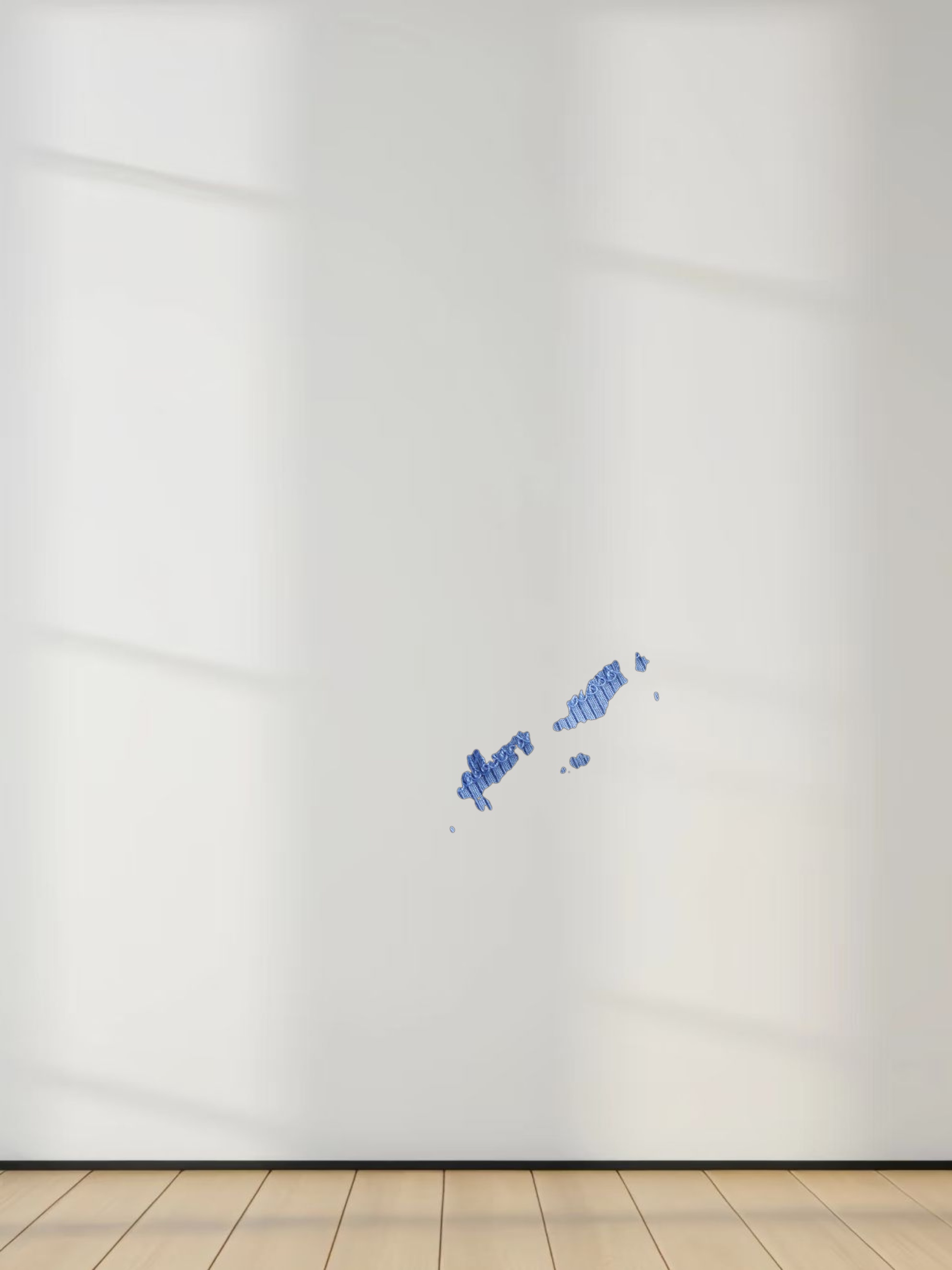 Crew Ribbed Dolman-Ocean Blue