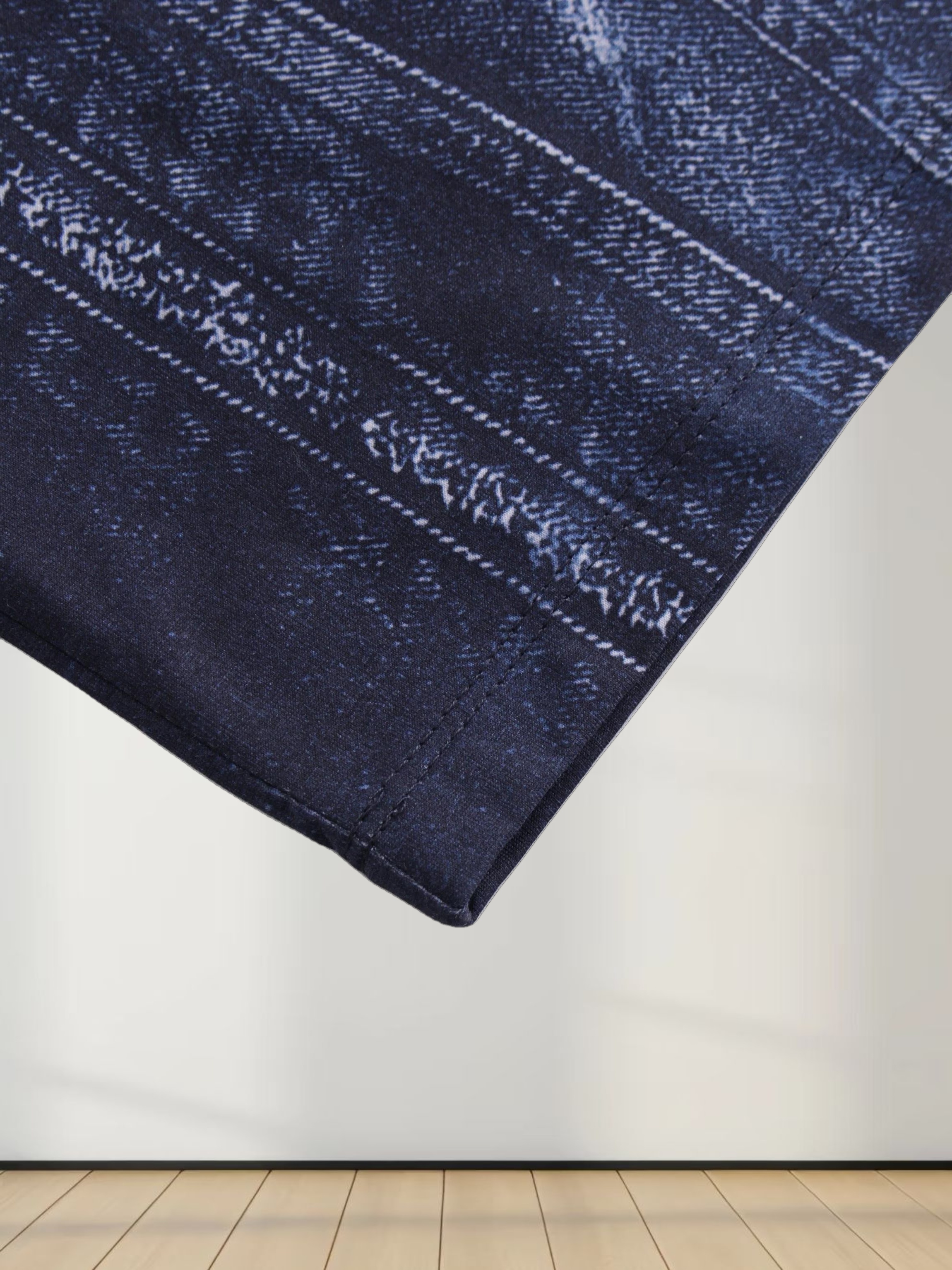 Denim Printed Tee-Blue