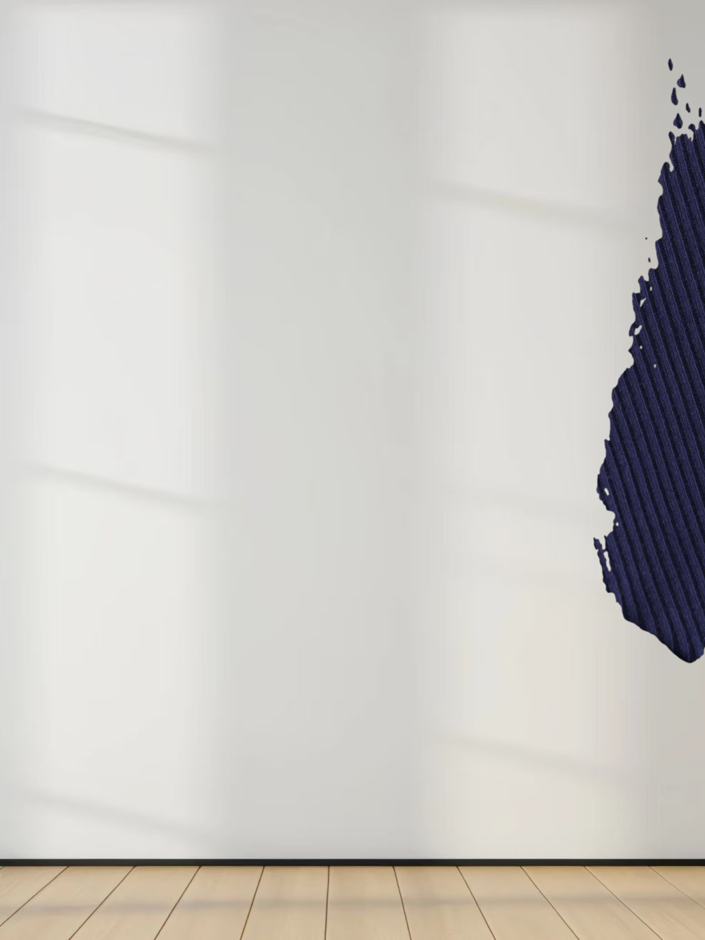 CREW RIBBED DOLMAN-NAVY