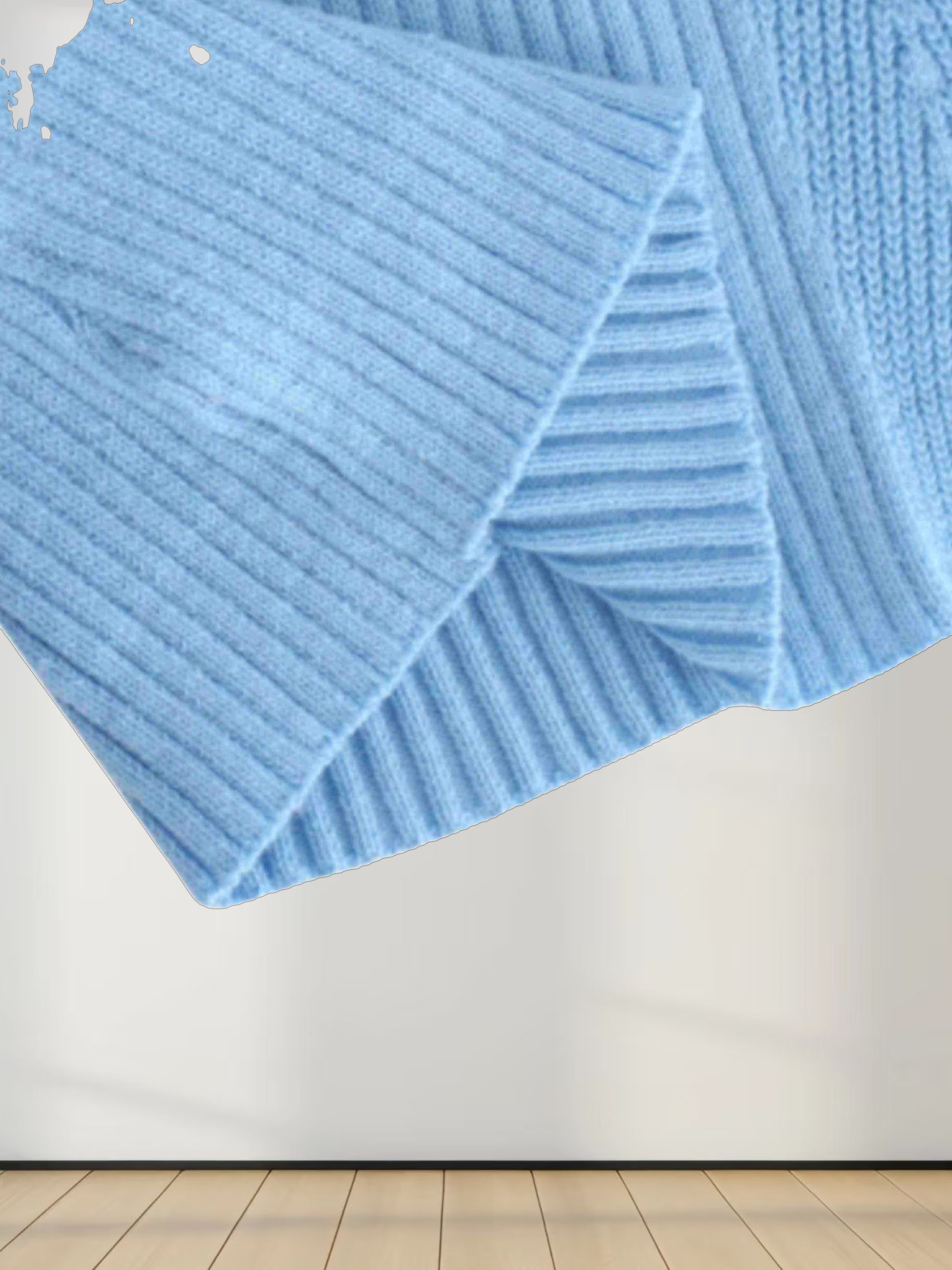 Center Design Sweater-Periwinkle