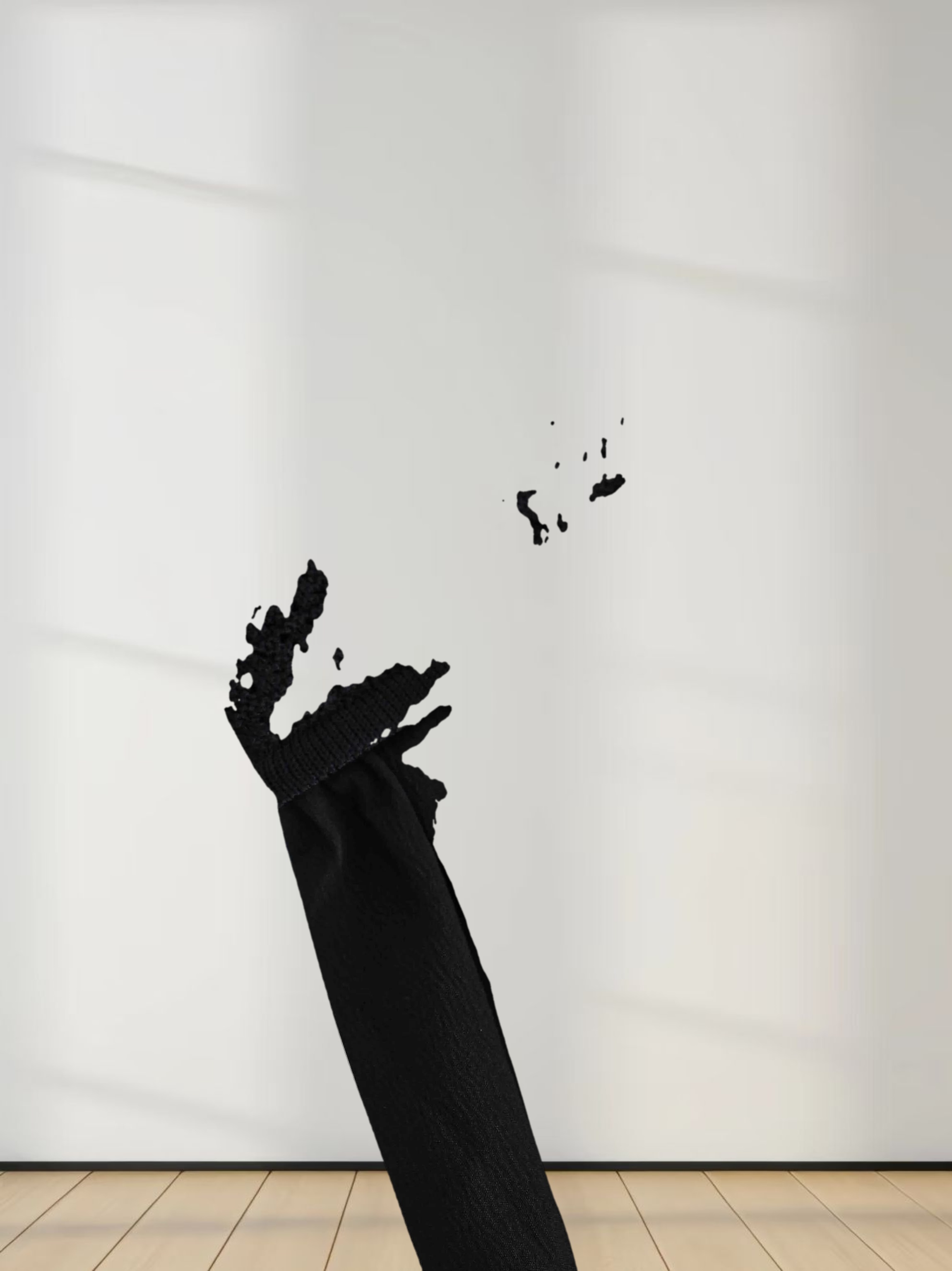 Crochet Top Dress-Black