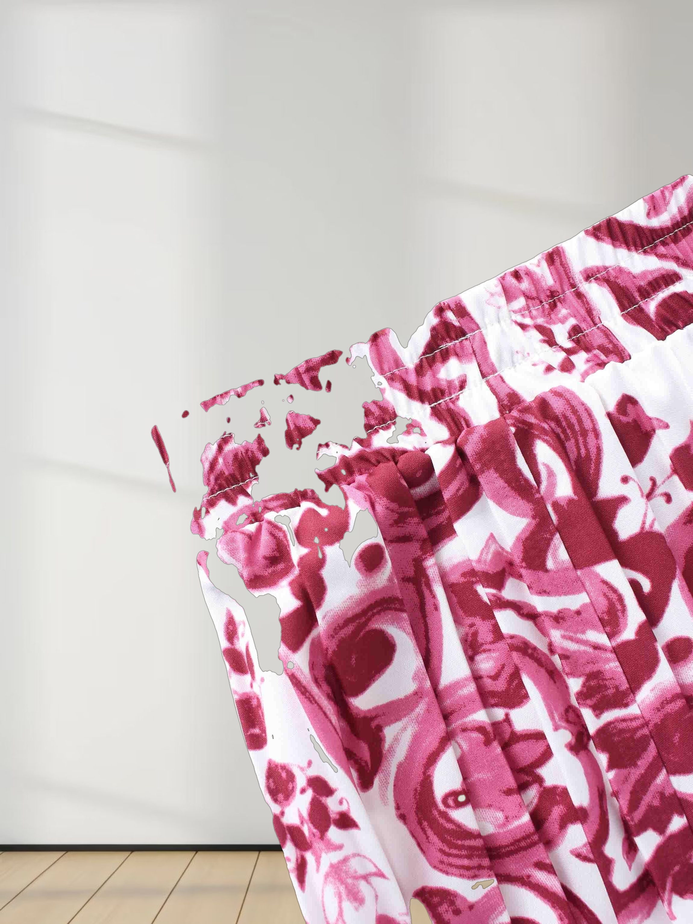 Covered Band Pleated Skirt 37