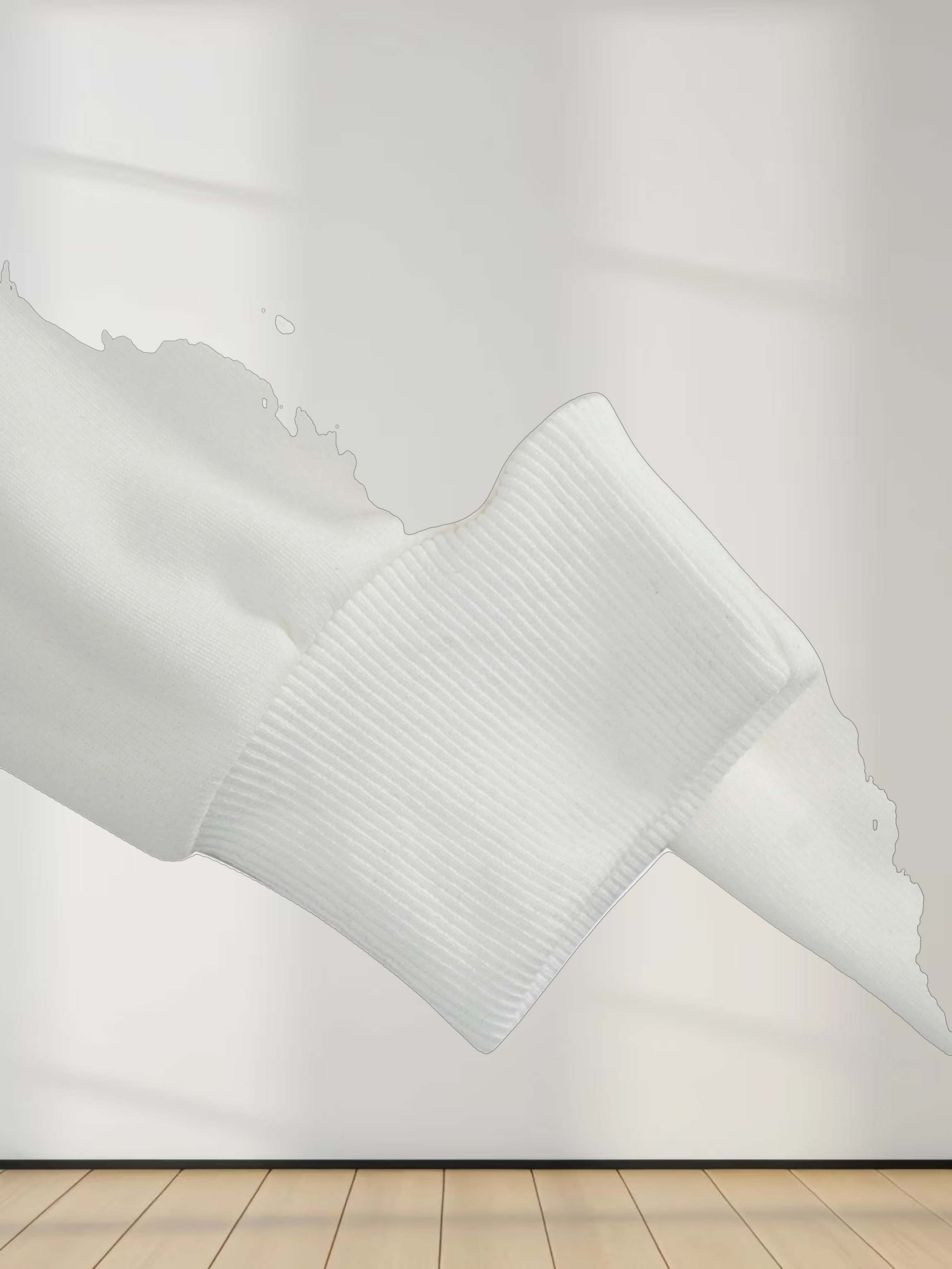 Side Strap Dolman Sweatshirt-Cream