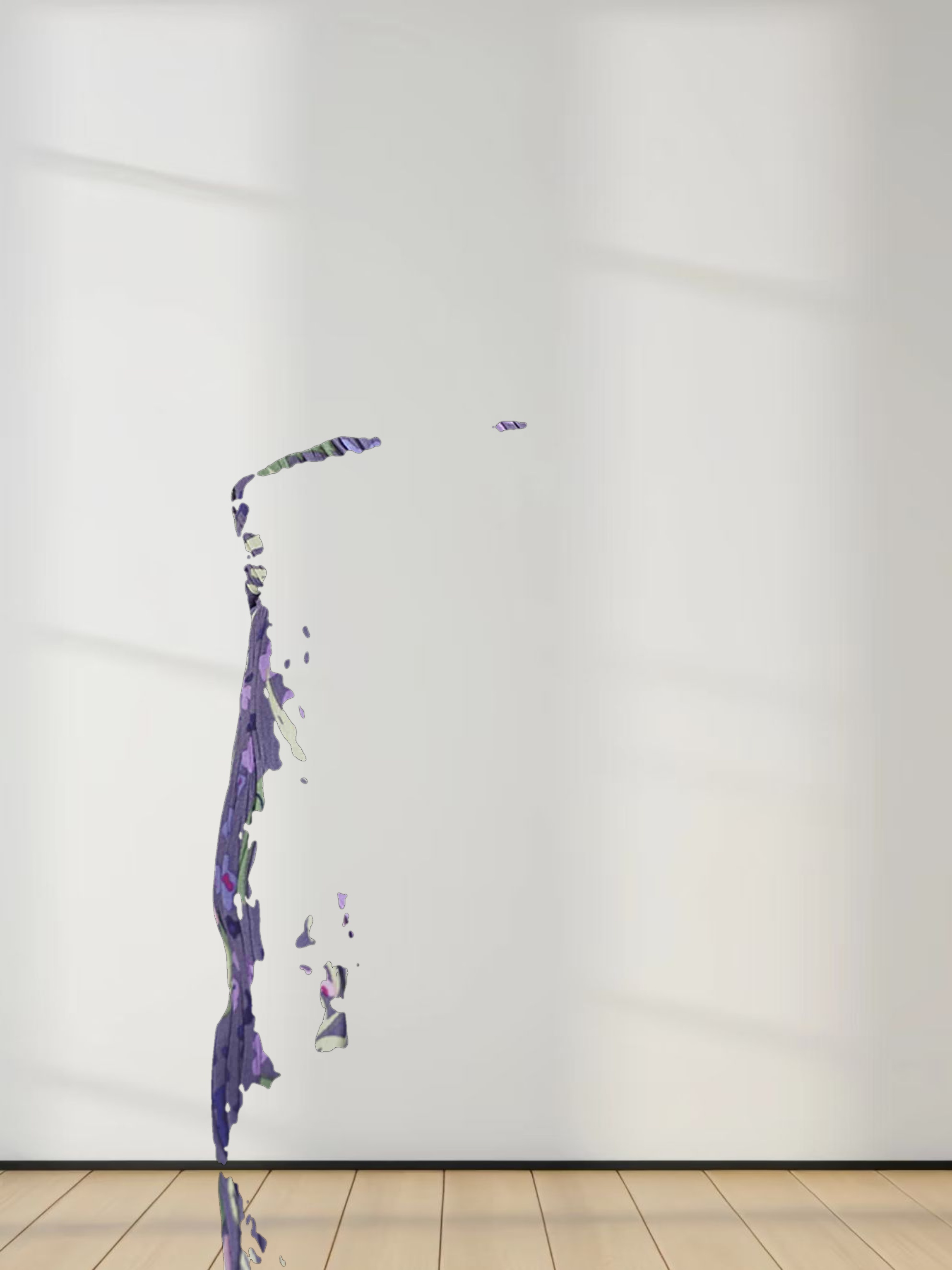 Layered Pintuck Pleated Skirt-Lavender Blossom