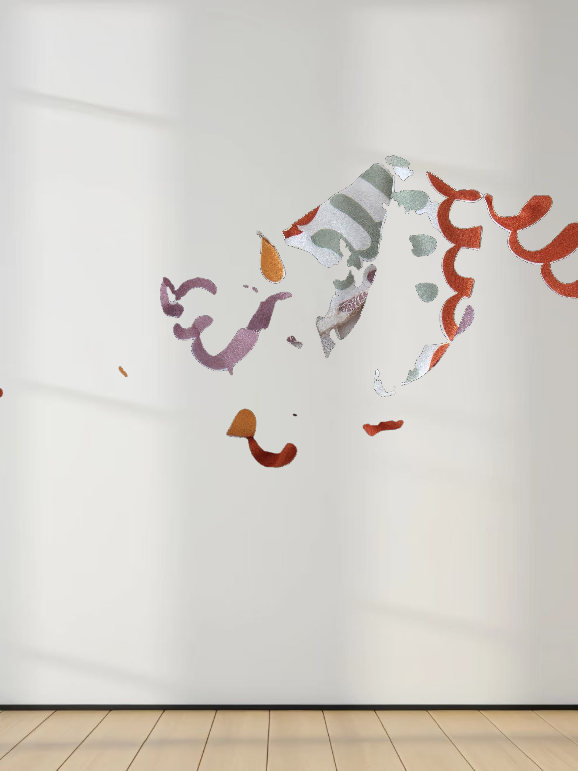 Front Knot Pleat Dress-Ribbon Design