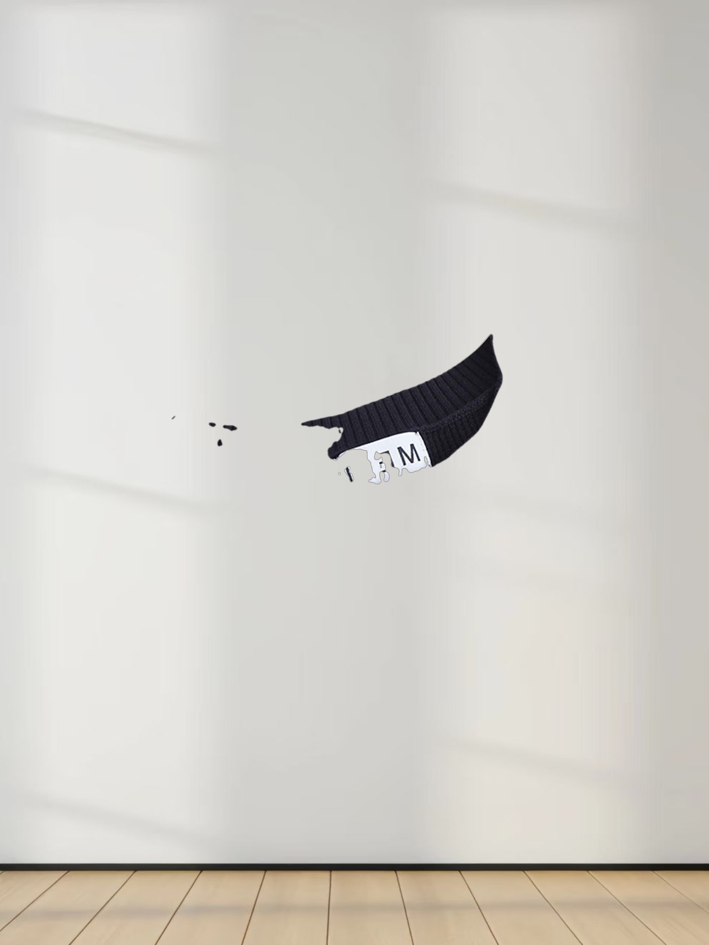 Waffle Pocket Sweater-Black