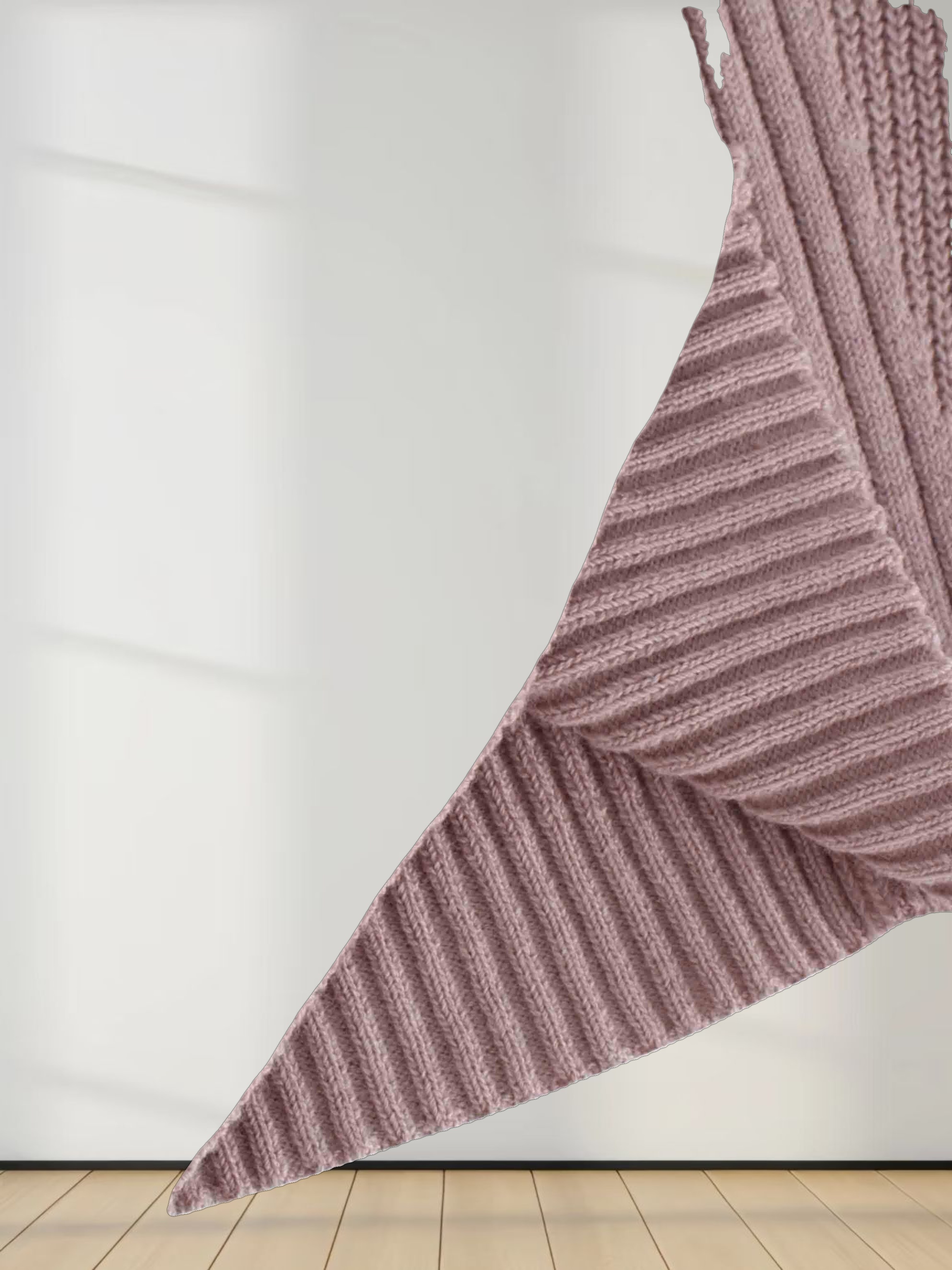 Center Design Sweater-Light Mauve