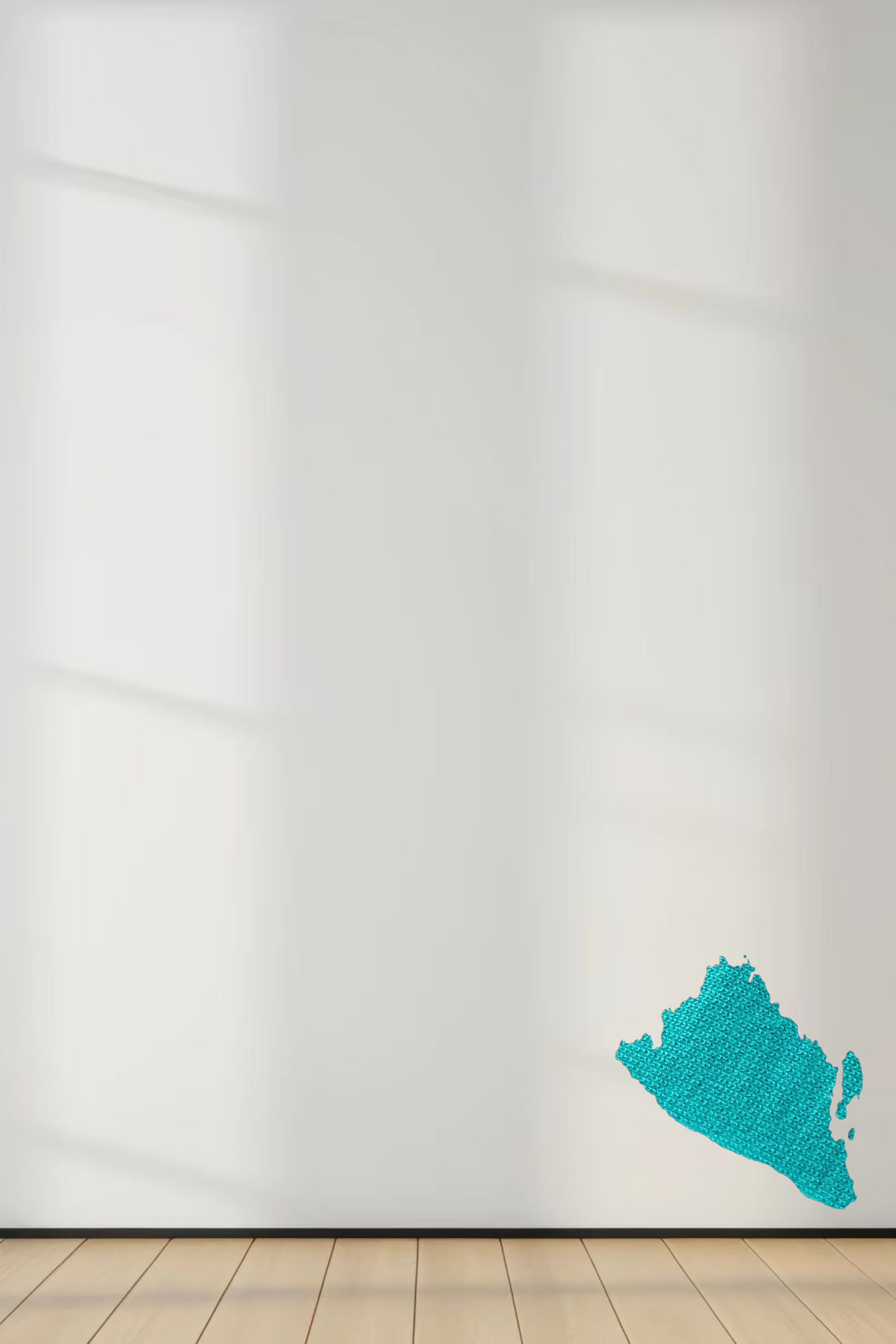 Basic Crew Sweater 3Q-Turquoise