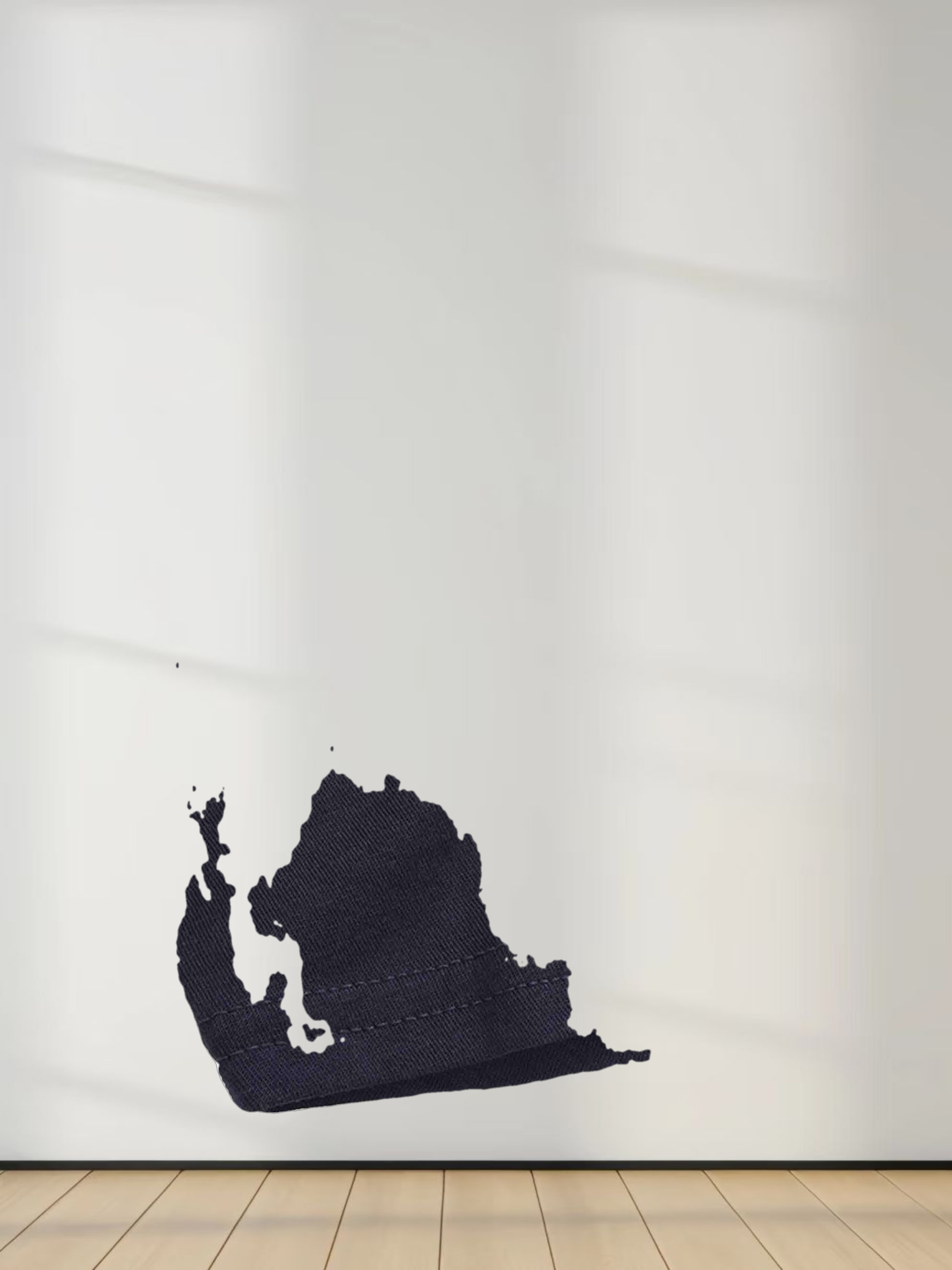 Pima Cotton Boxy Dolman Tee-Navy