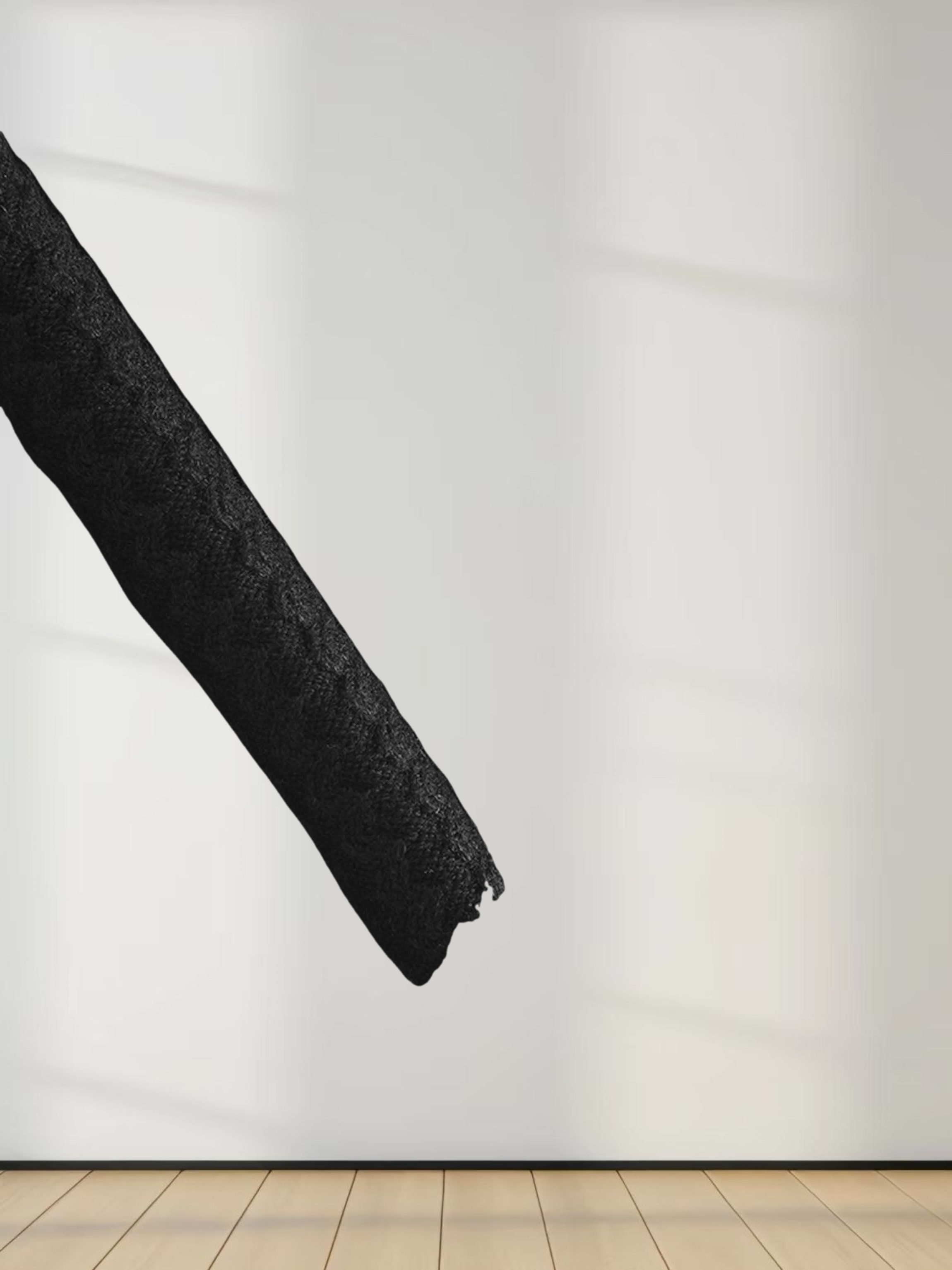 Waffle Wave Sweater- Solid Black