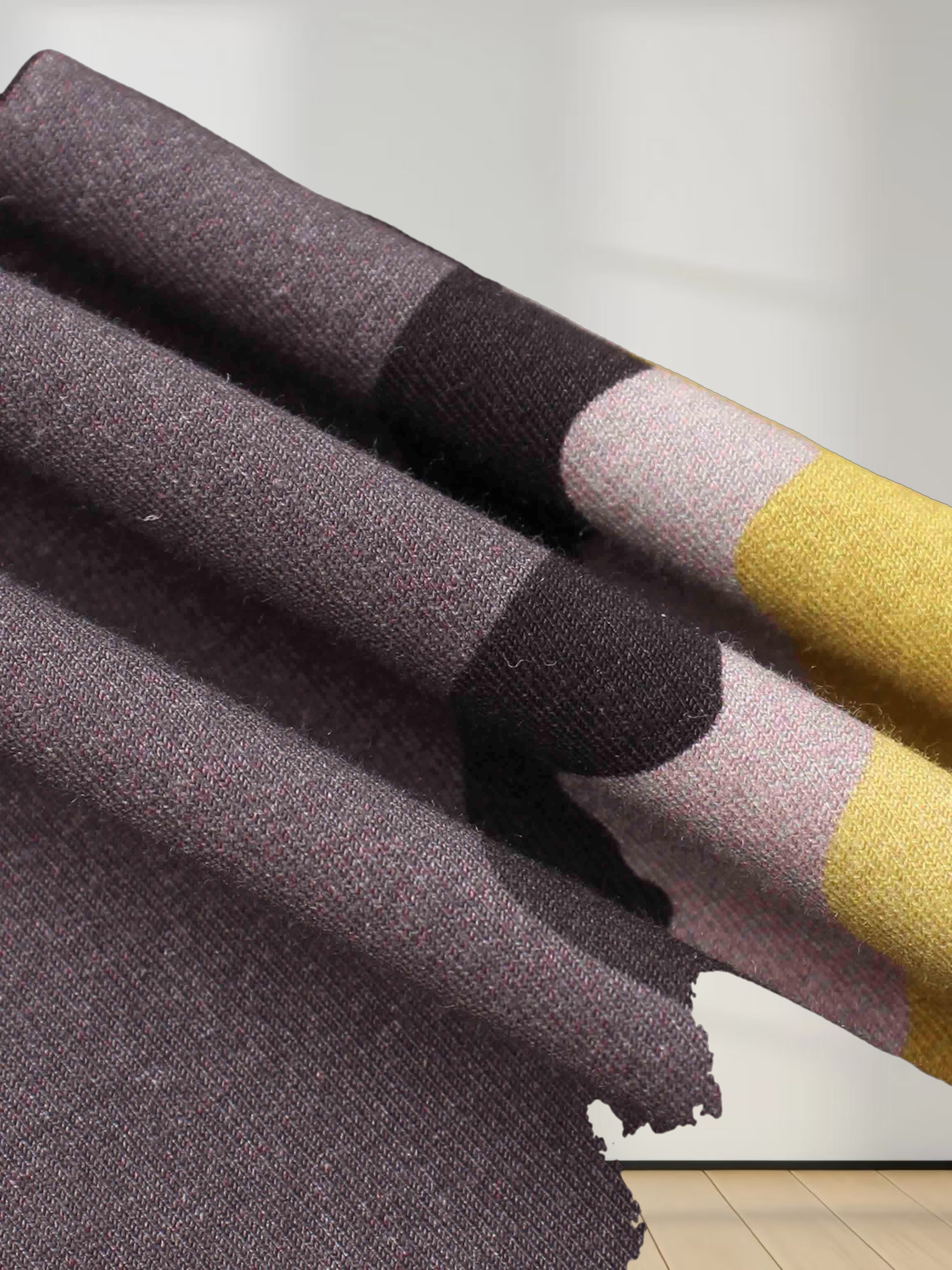 Printed Modal Turtleneck-Yellow Lightning