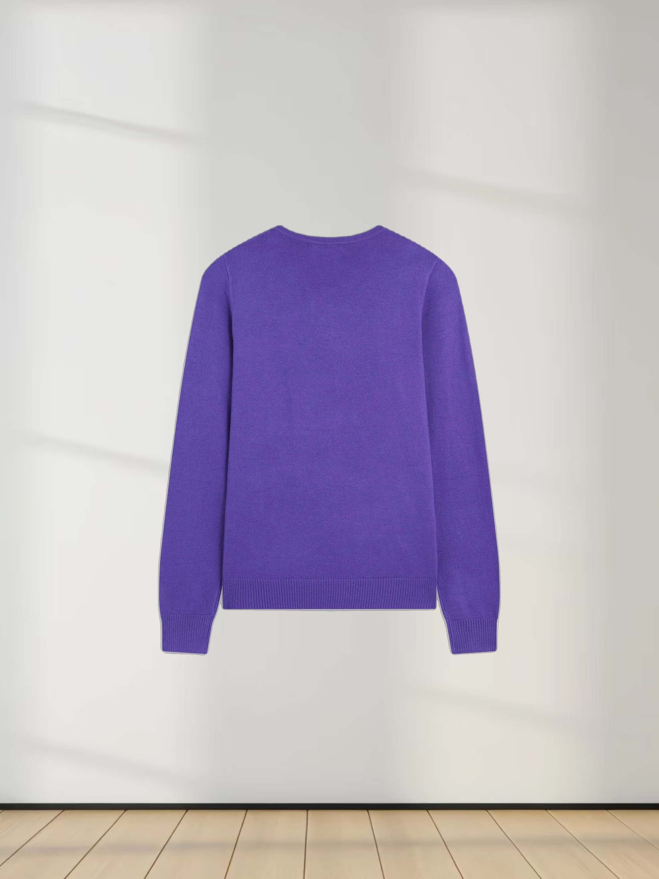 Basic Crew Sweater LS-Purple