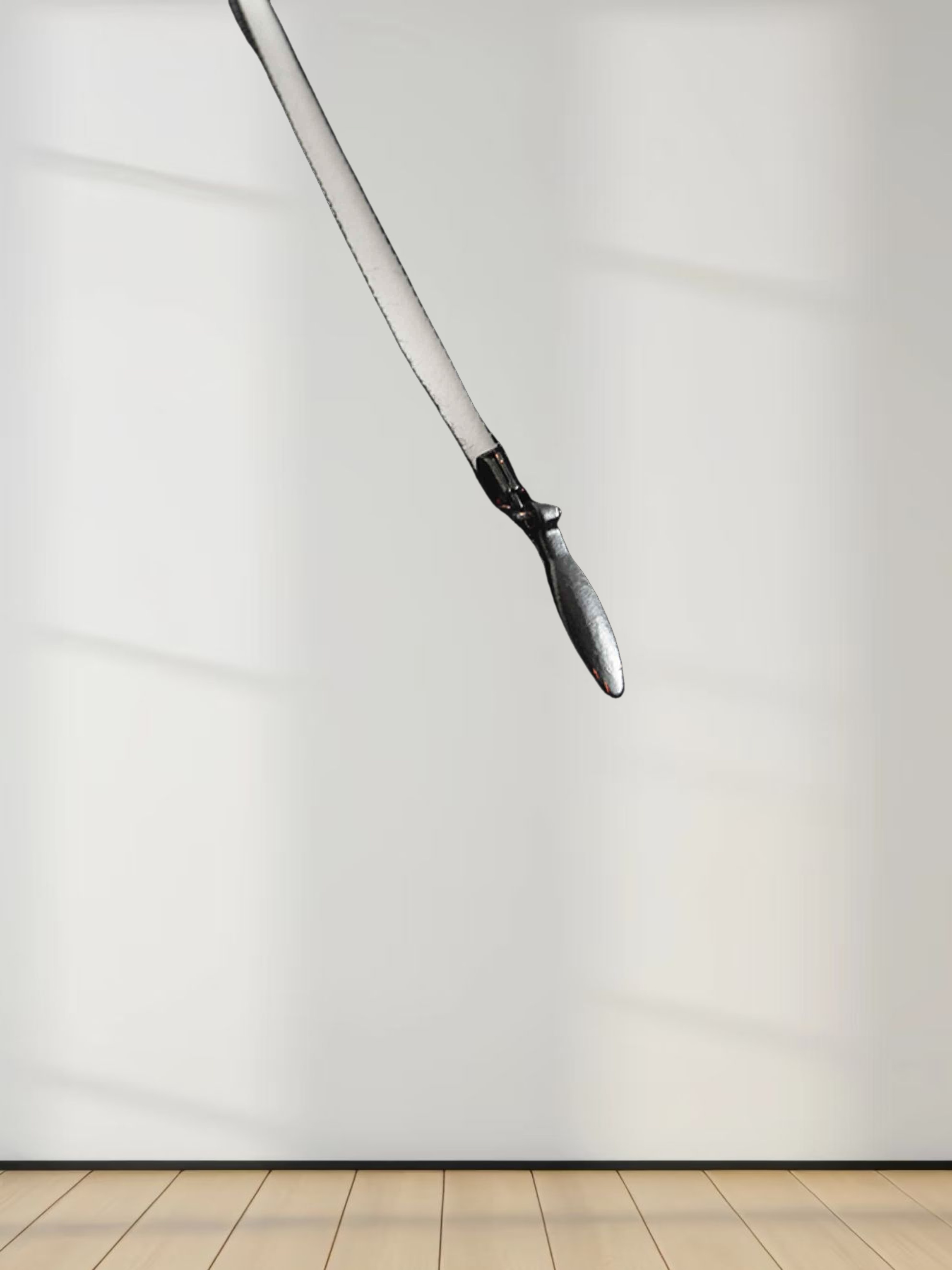 High Waisted V Neck Denim Jumper-Black