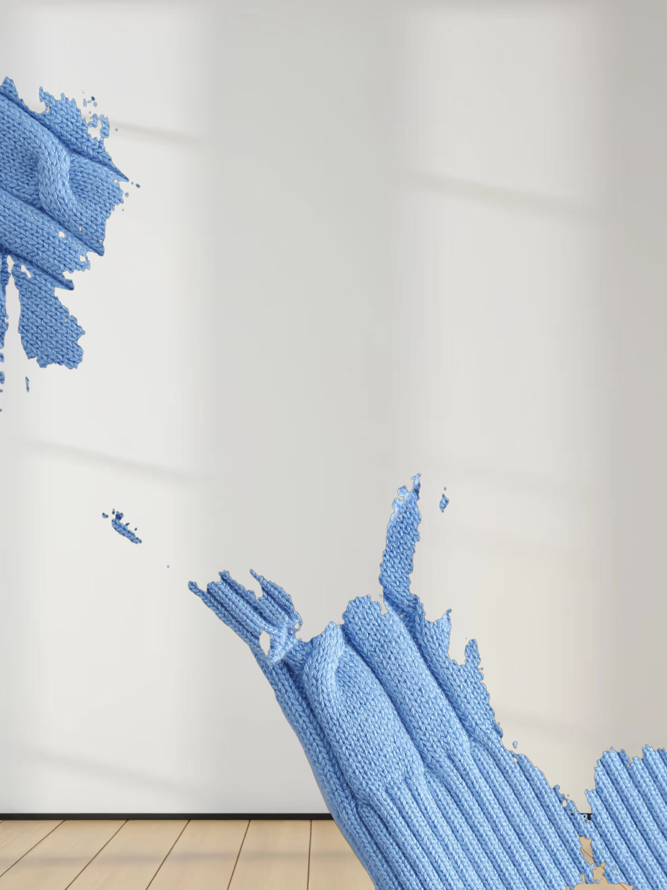 Knit Cable Sweater-Periwinkle