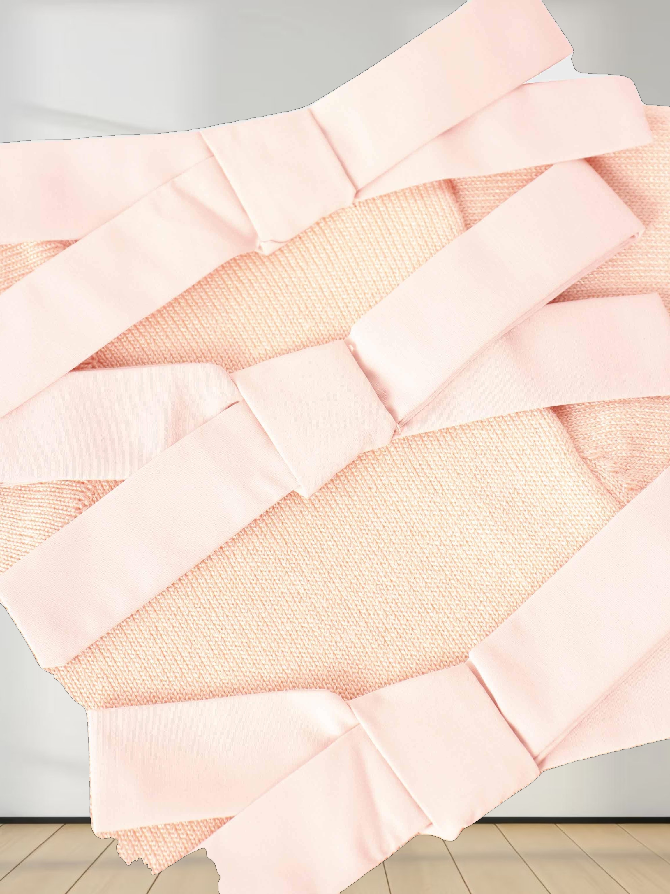 Cropped Bow Cardigan-Peach