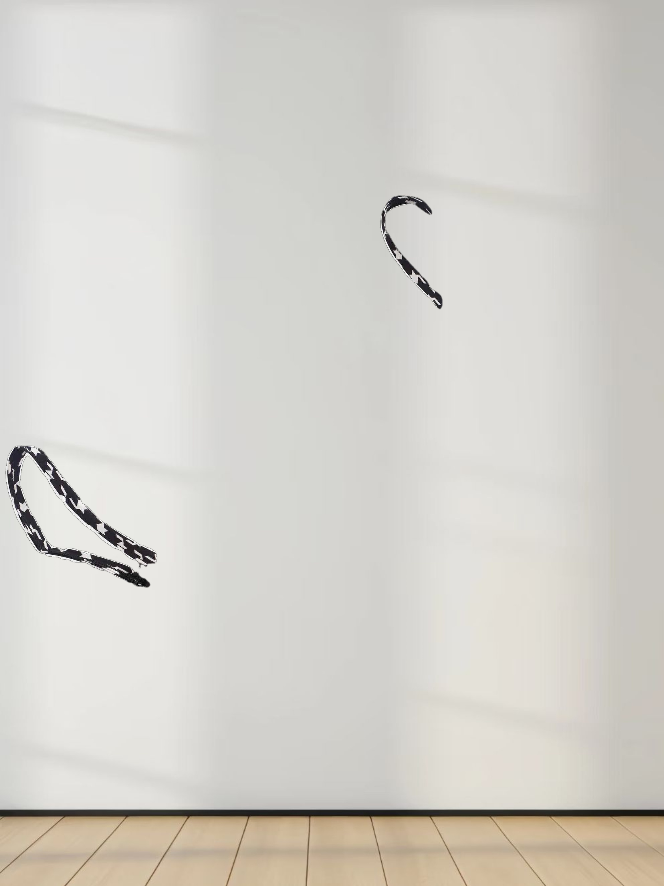 A-Line V Neck Slip Dress-Houndstooth