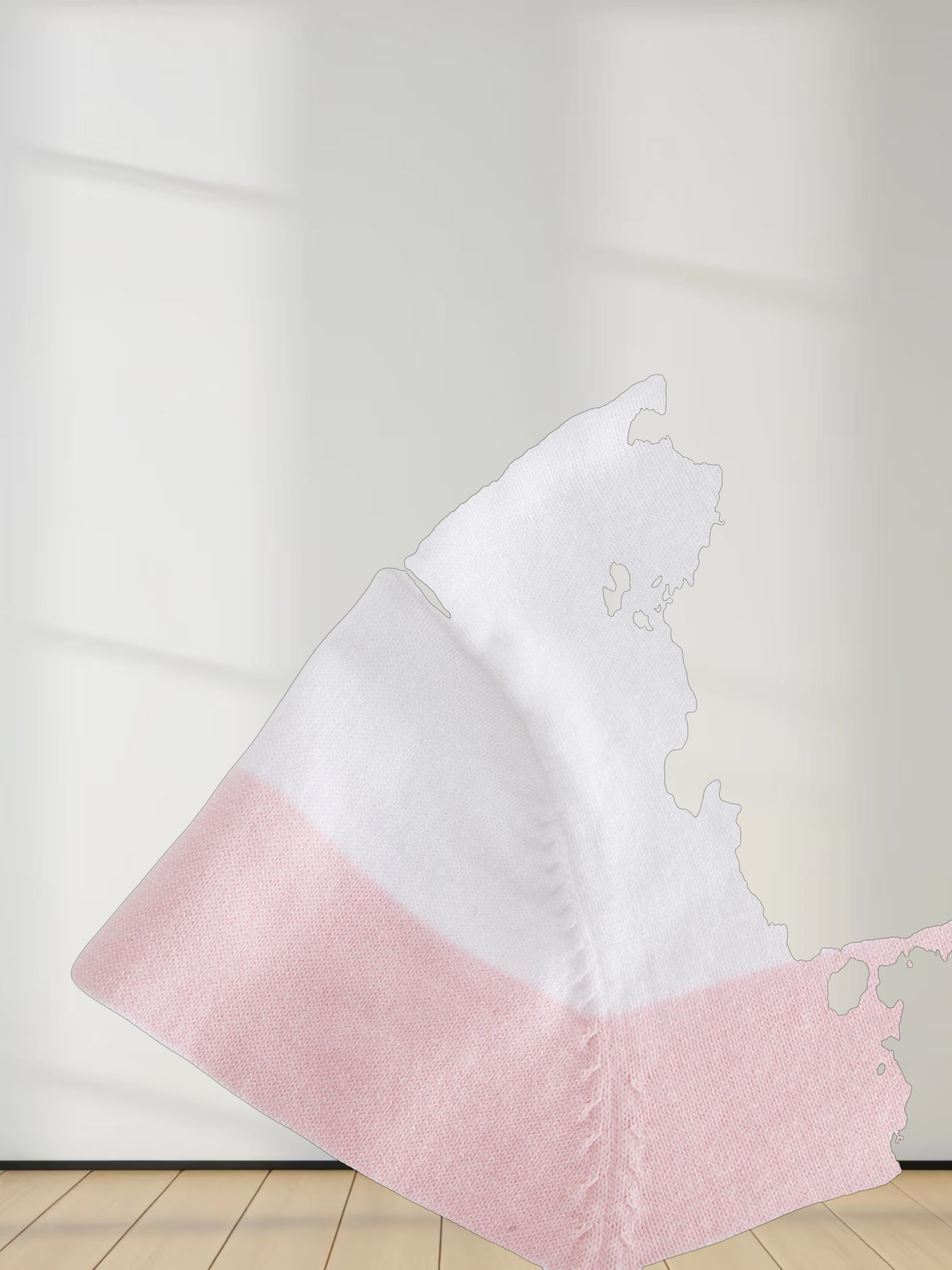 Striped Cotton Sweater-Light Pink