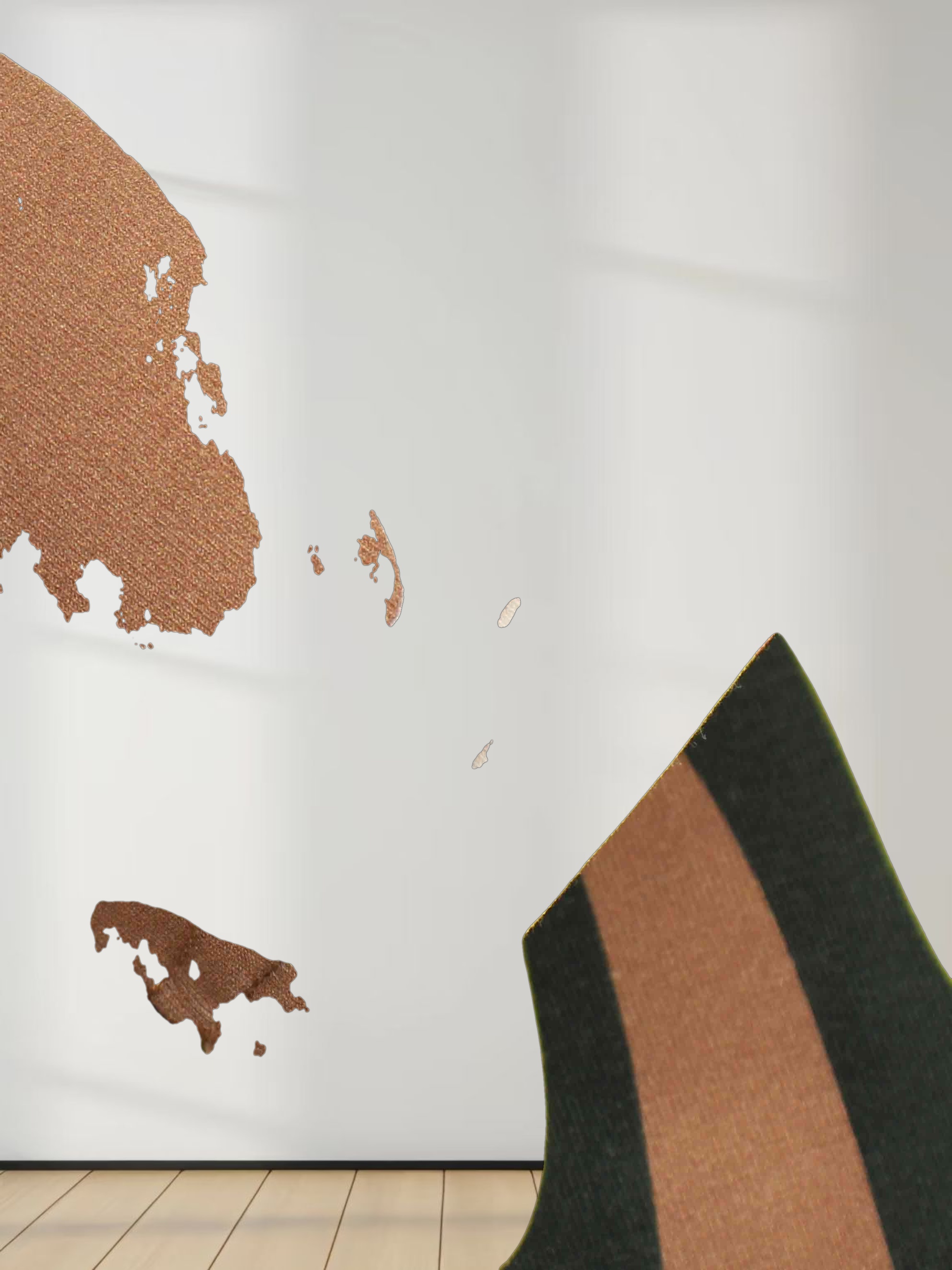 Printed Modal Turtleneck-Retro Swirl