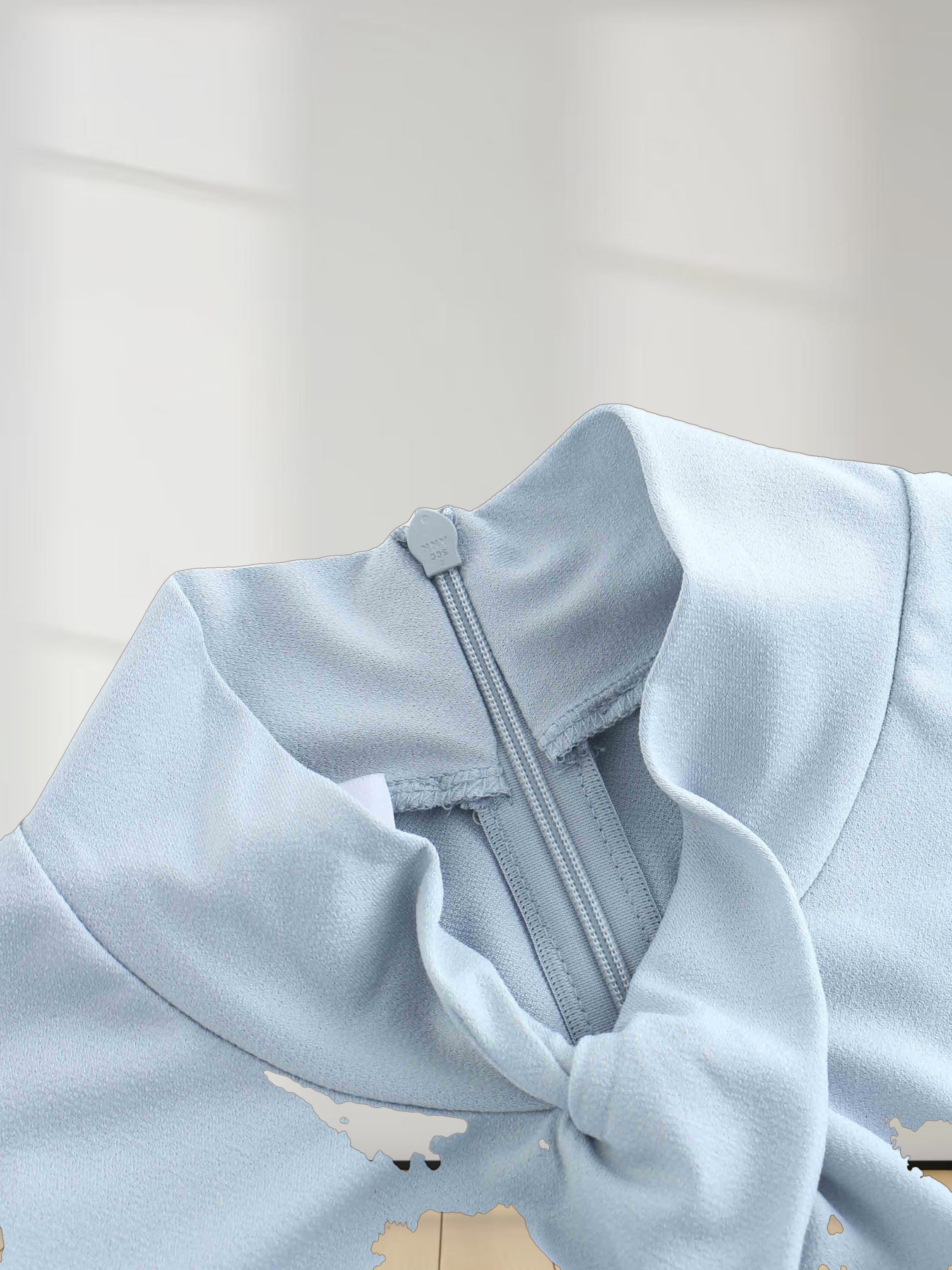 Front Knot Pleat Dress 50