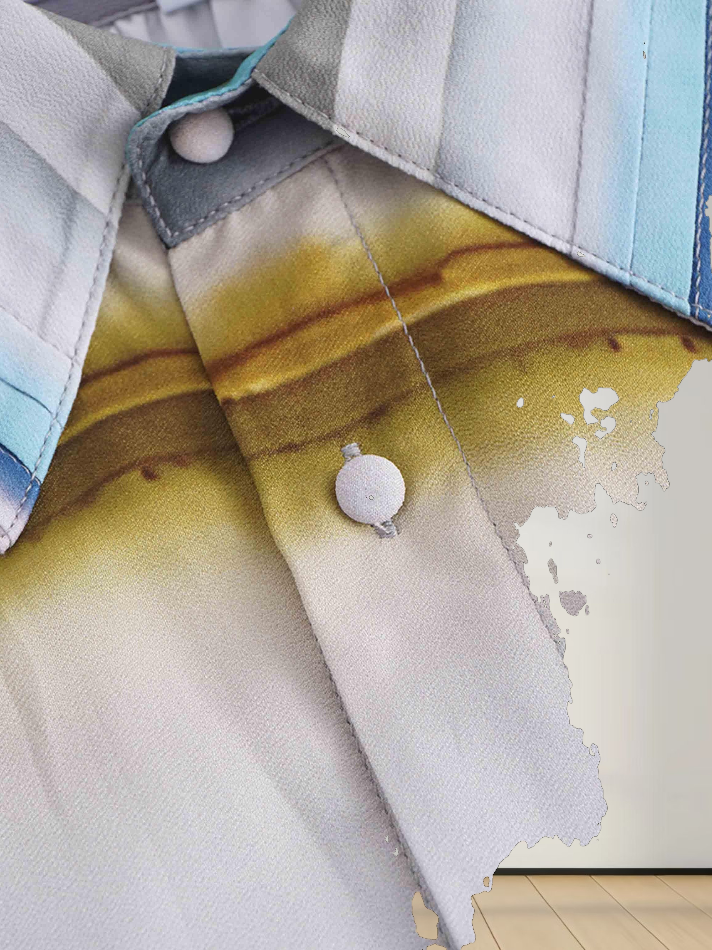 Pleated Tiered Maxi Dress-Striped Ombre