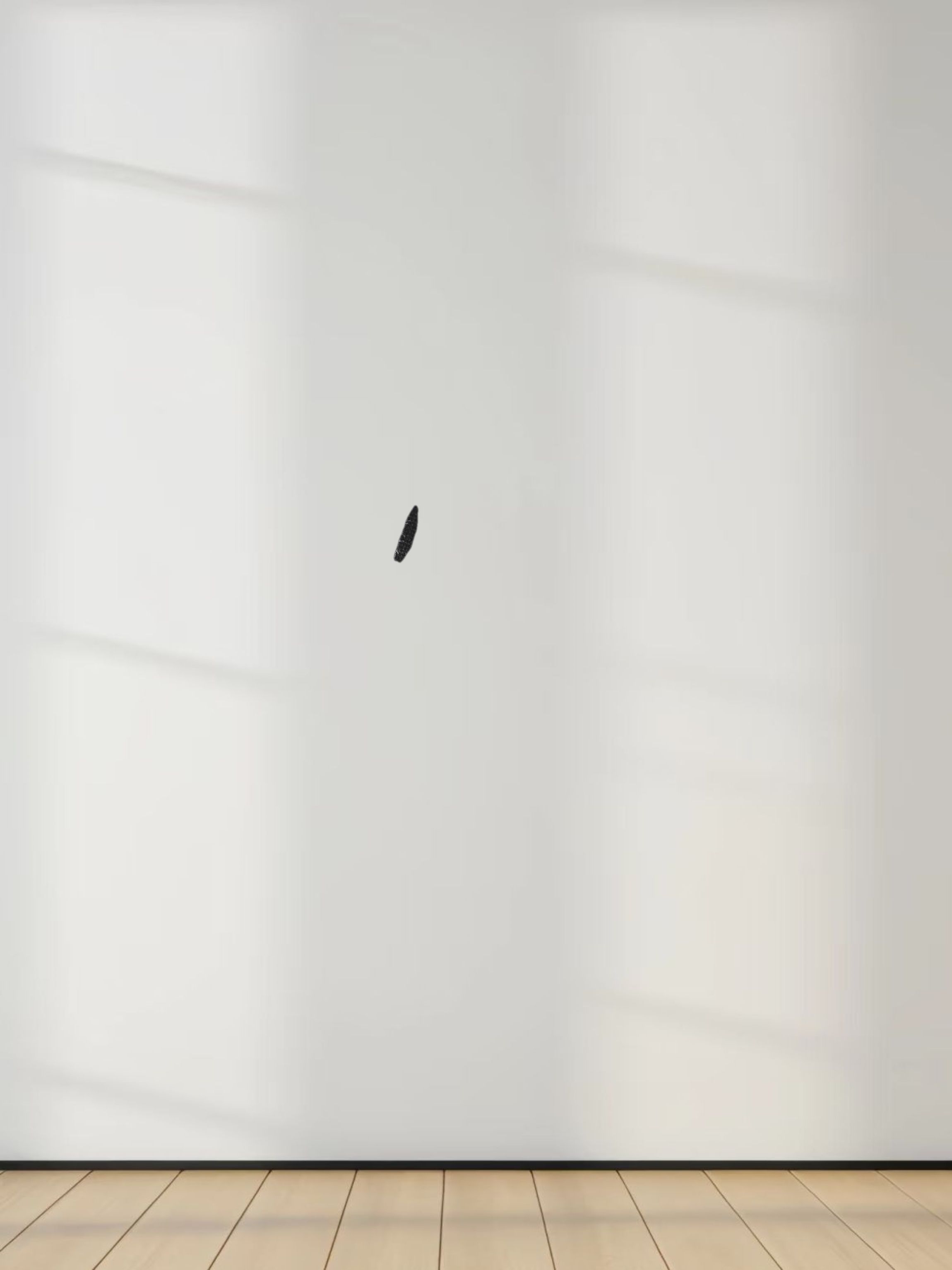 Flat Striped High V Long Sleeve-Black/White